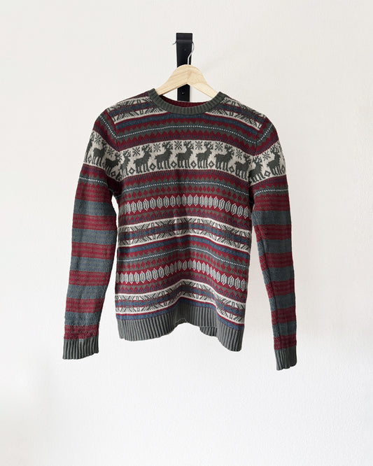 Hanna Andersson Reindeer Christmas Sweater (XS)