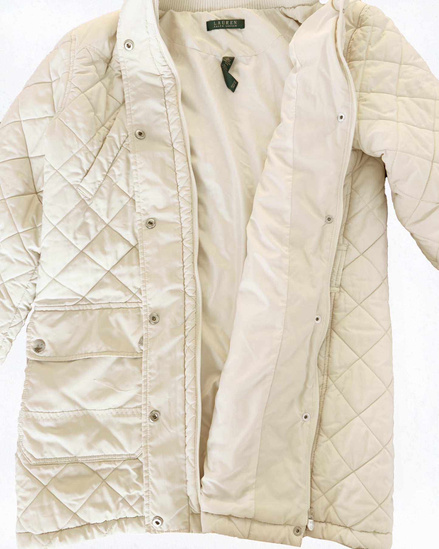 Ralph Lauren Diamond-Quilted Mockneck Jacket (L)