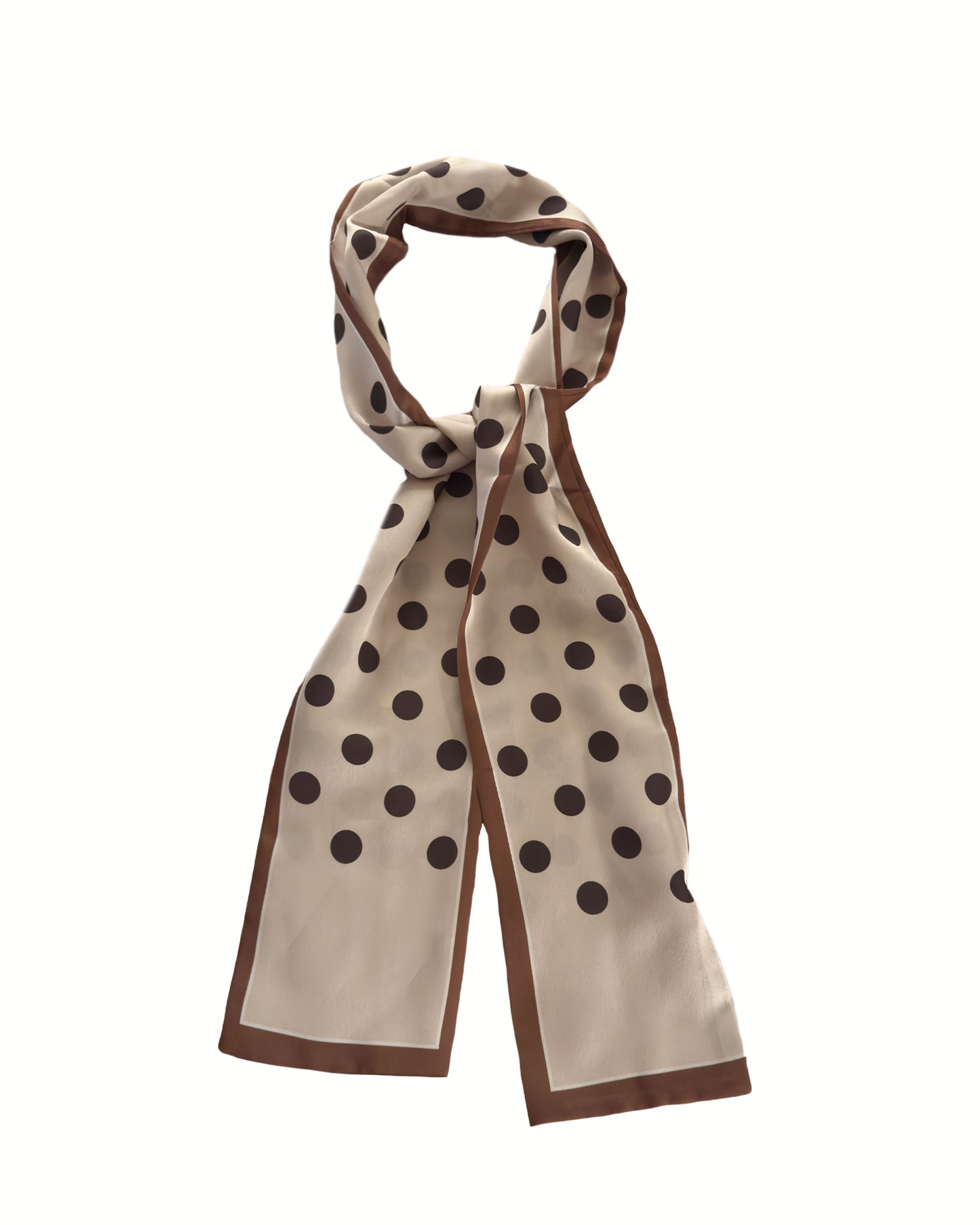 Polka Dot Satin Scarf