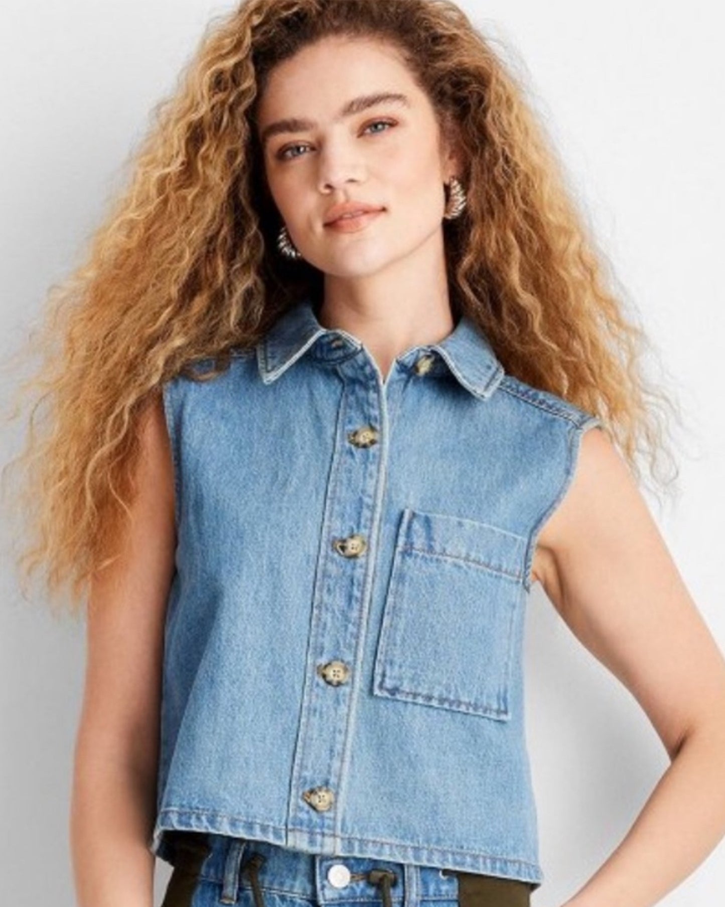 Denim Vest (Medium)