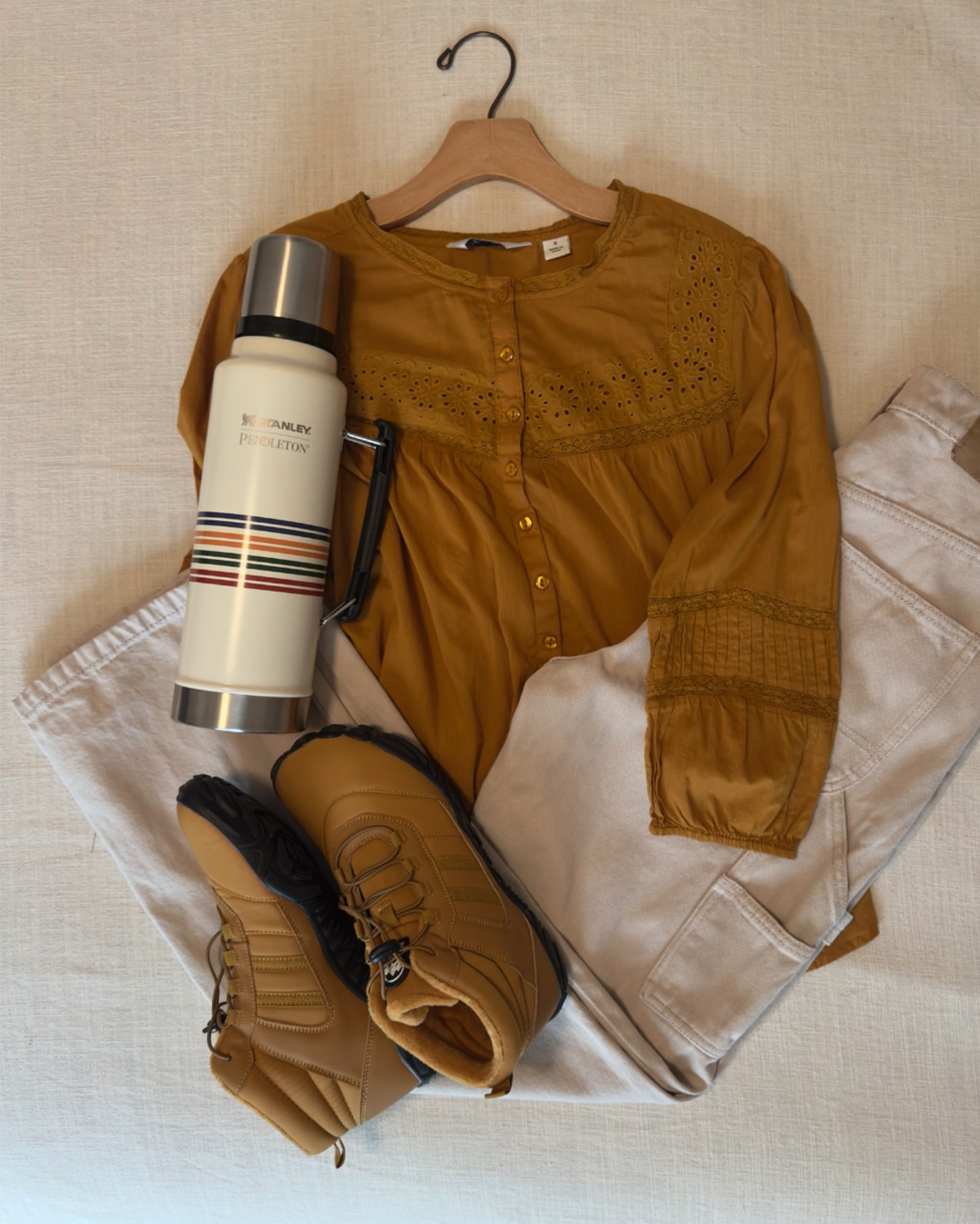 Mustard Cotton Blouse (S)