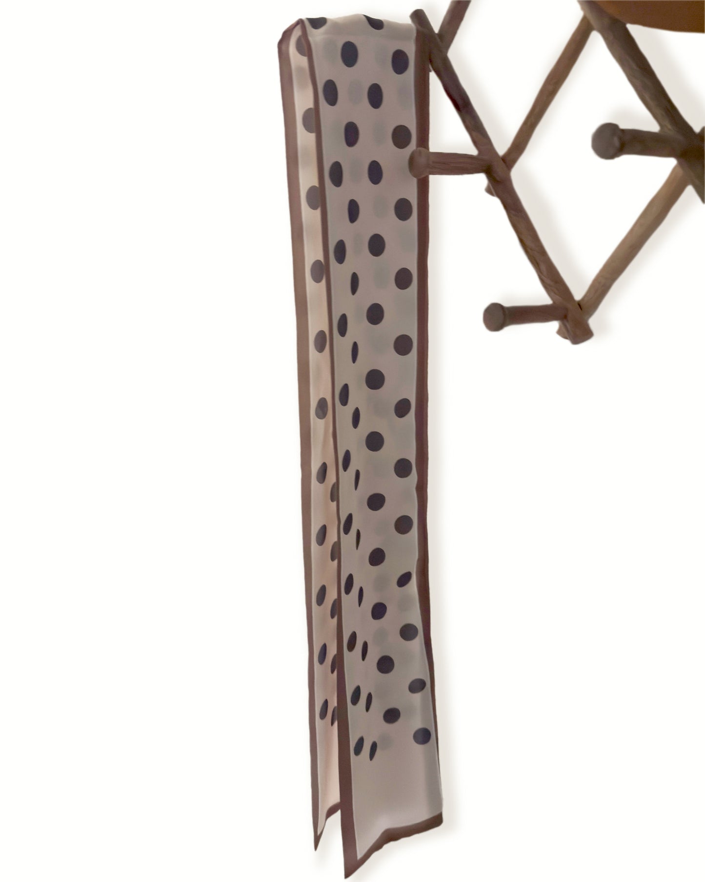 Polka Dot Satin Scarf