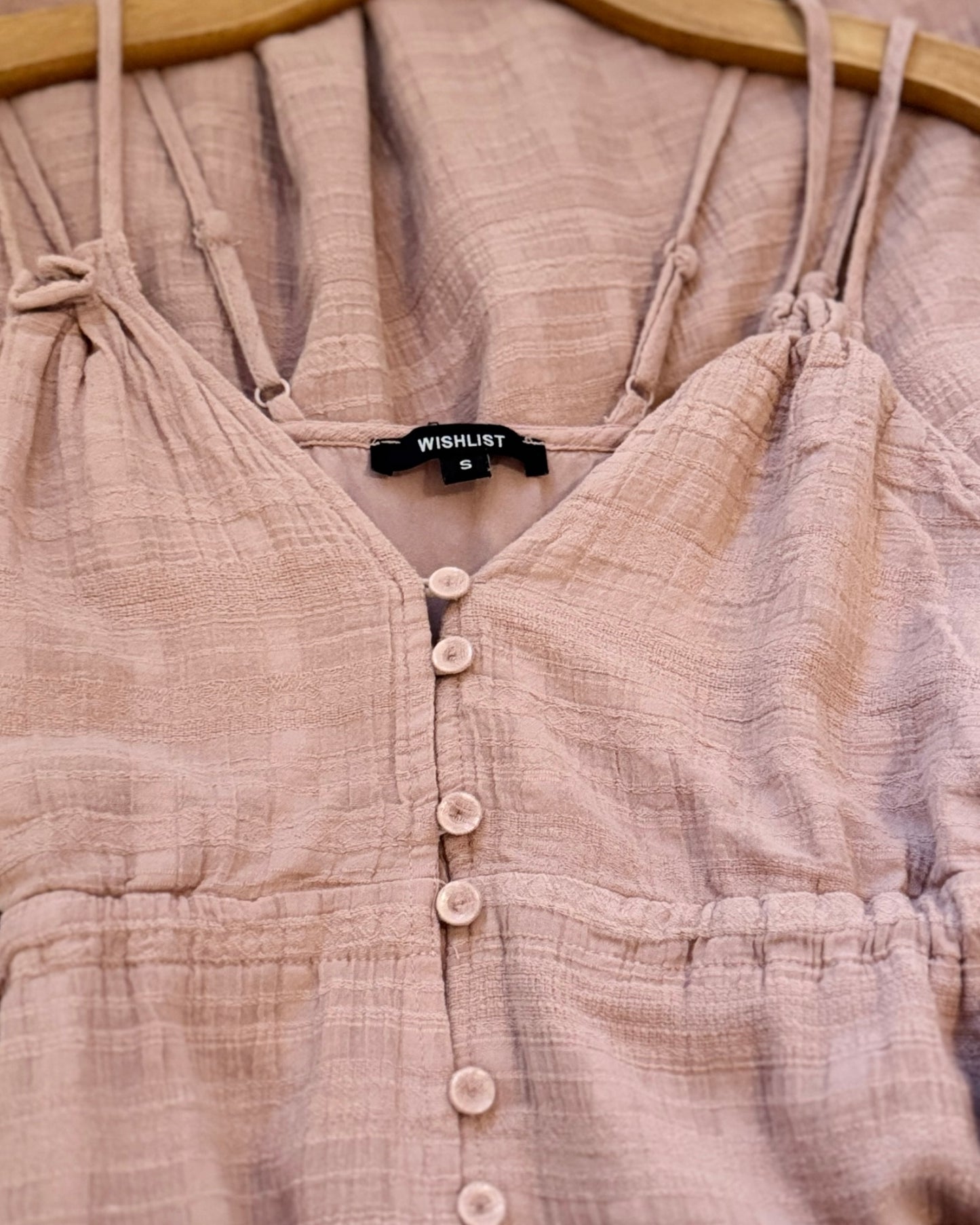 Stappy Button Midi Dress (S)