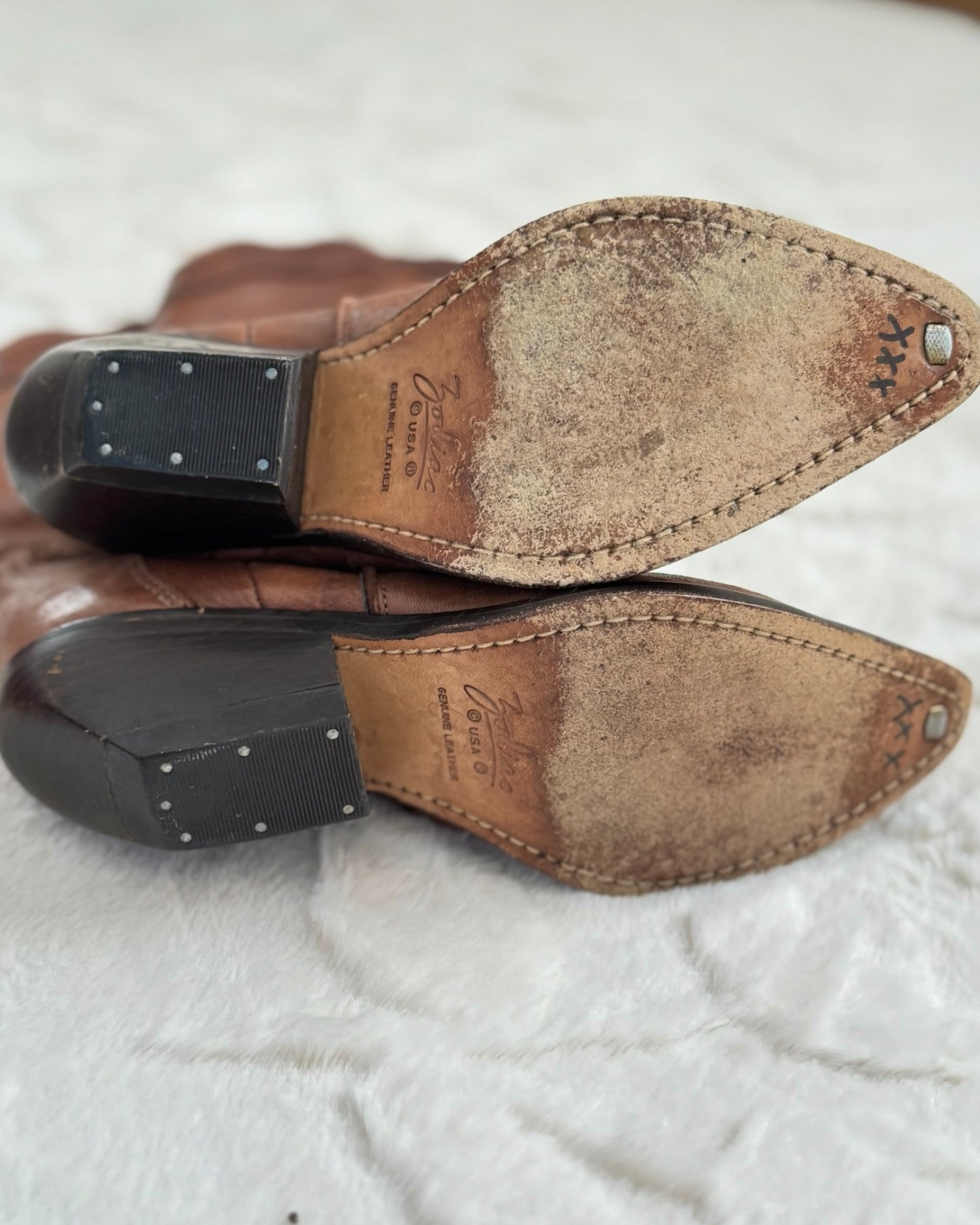 Leather Cowgirl Boots (6M)