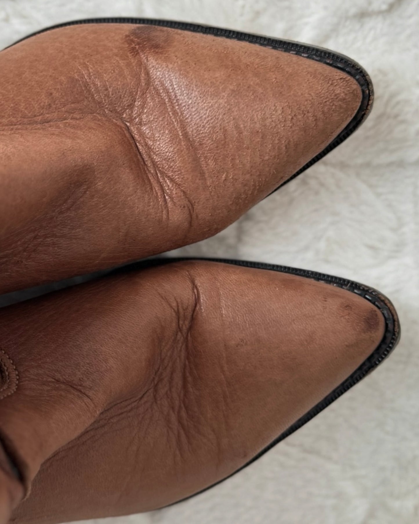 Leather Cowgirl Boots (6M)