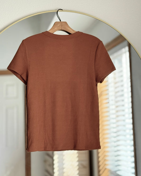 NEW AE Waffle Knit Tee (L)