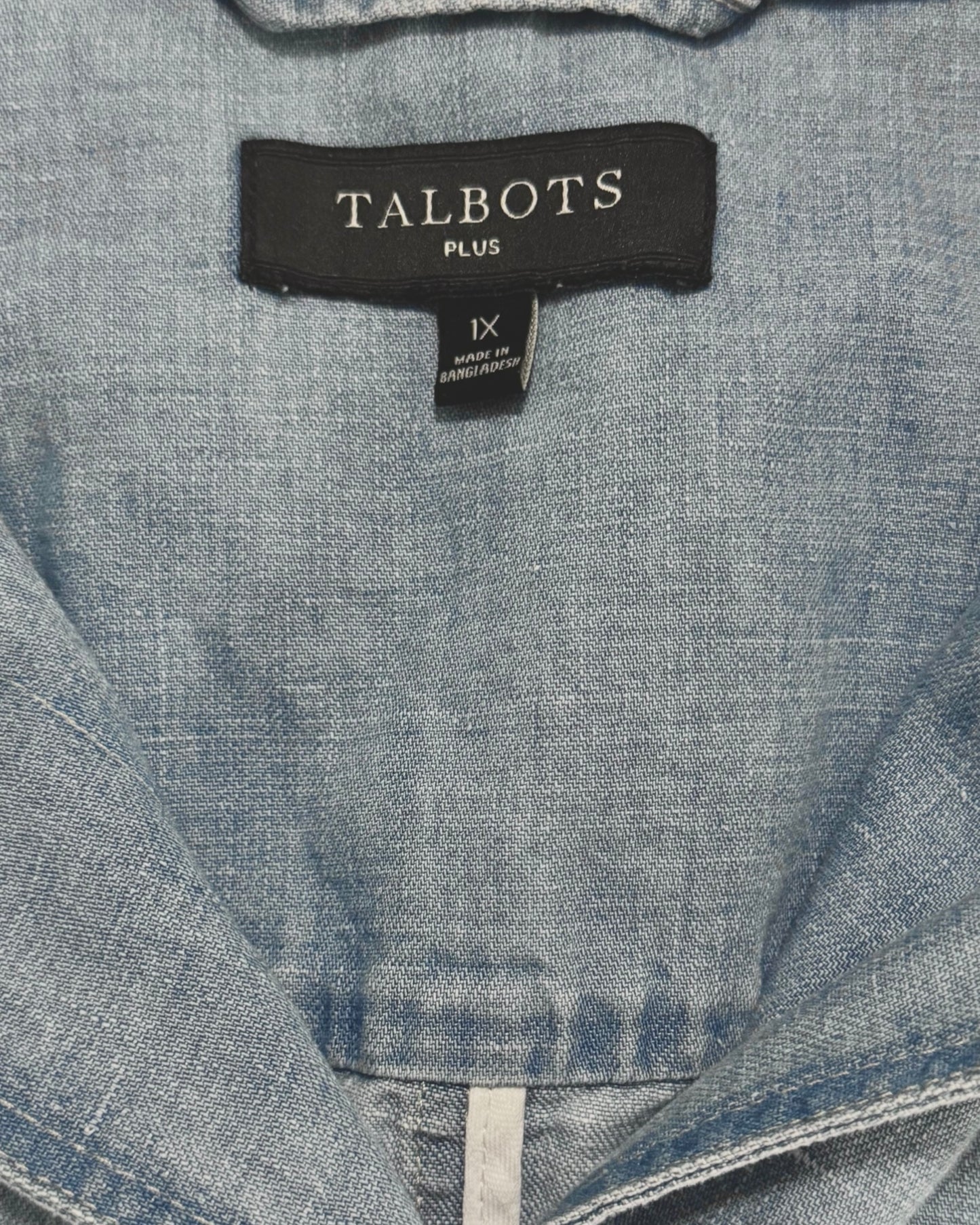 Hooded Cotton Hemp Lightweight Denim Jacket (M-1X)