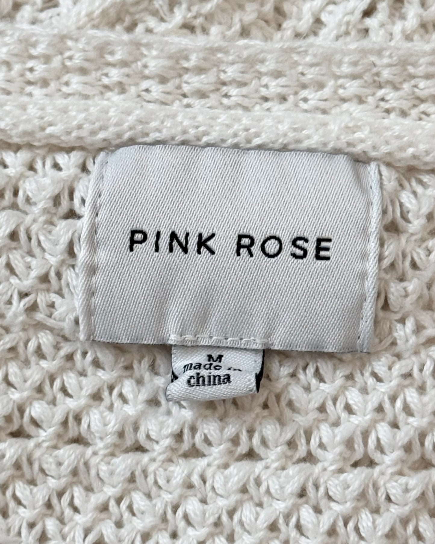 Crocheted Cardigan Sweater (M)