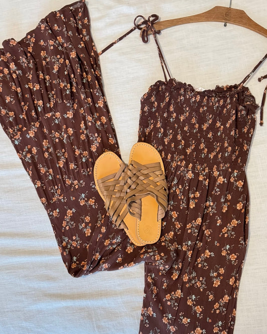 Bell Bottom Floral Jumpsuit (S)