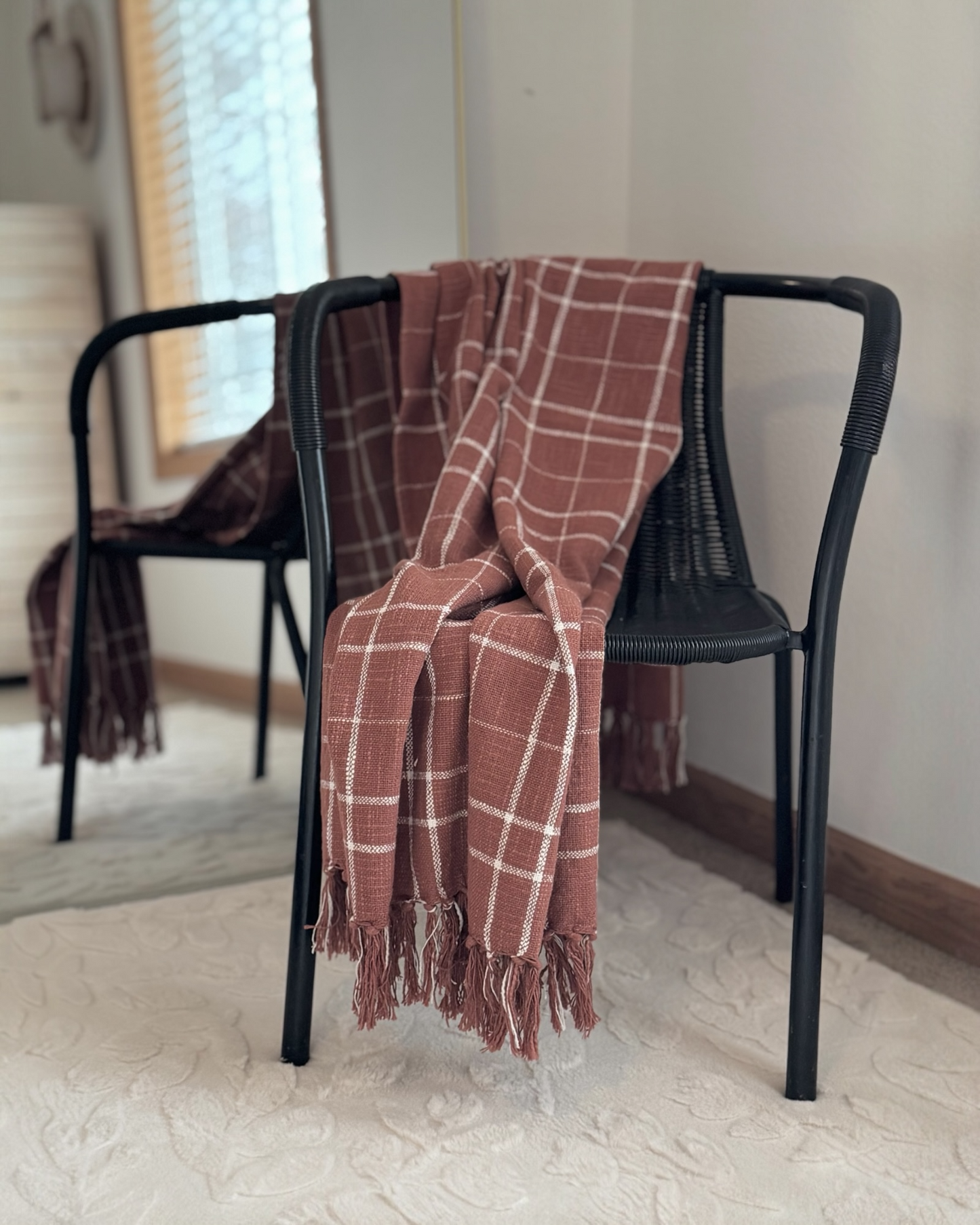 Woven Cotton Throw (60” X 50”)