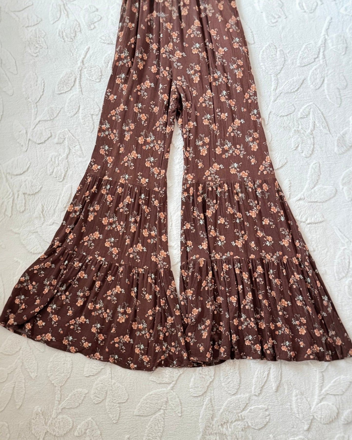 Bell Bottom Floral Jumpsuit (S)