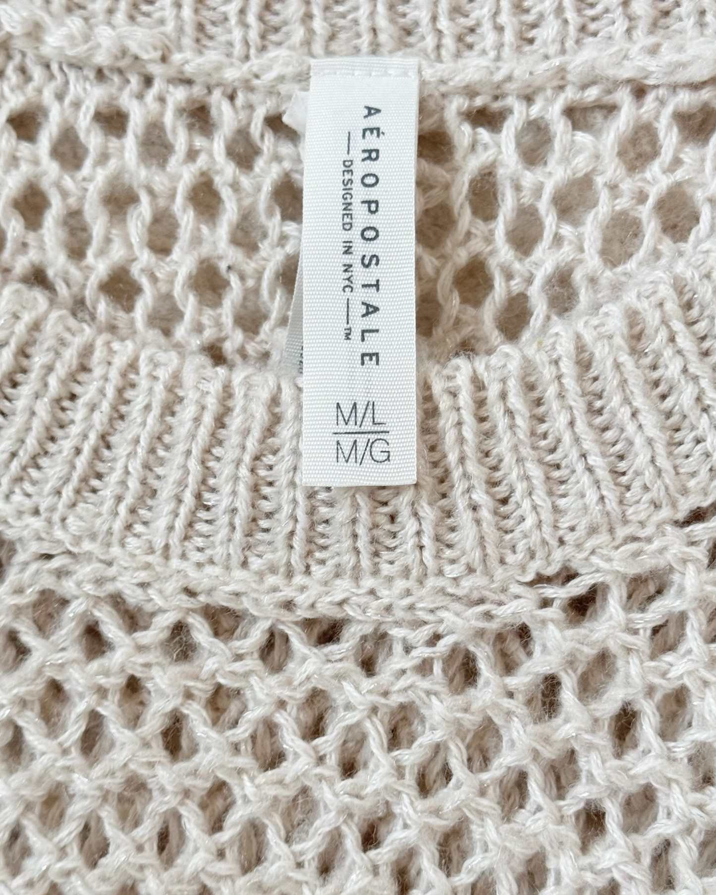 Oversized Open-Knit Sweater (M/L)