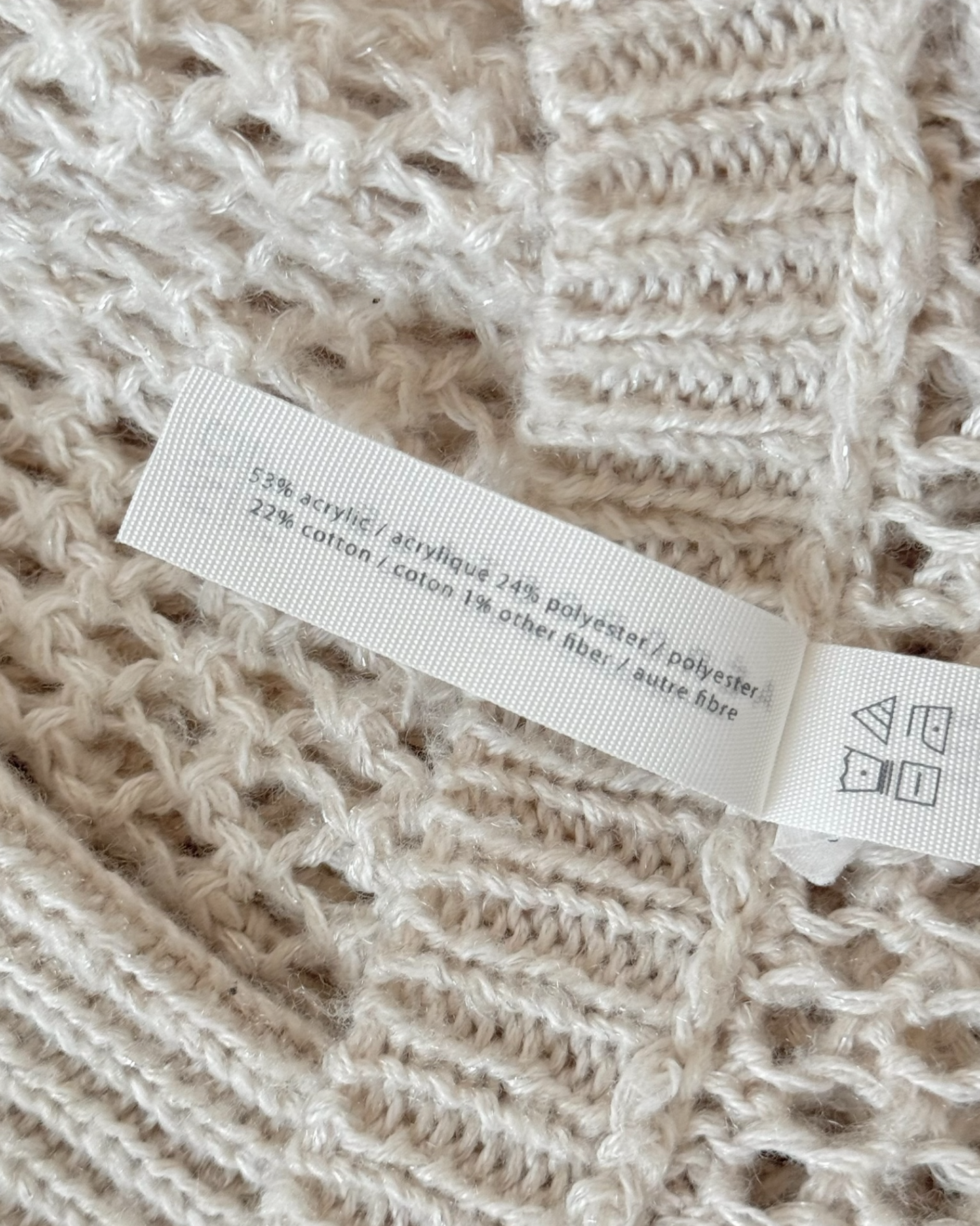 Oversized Open-Knit Sweater (M/L)
