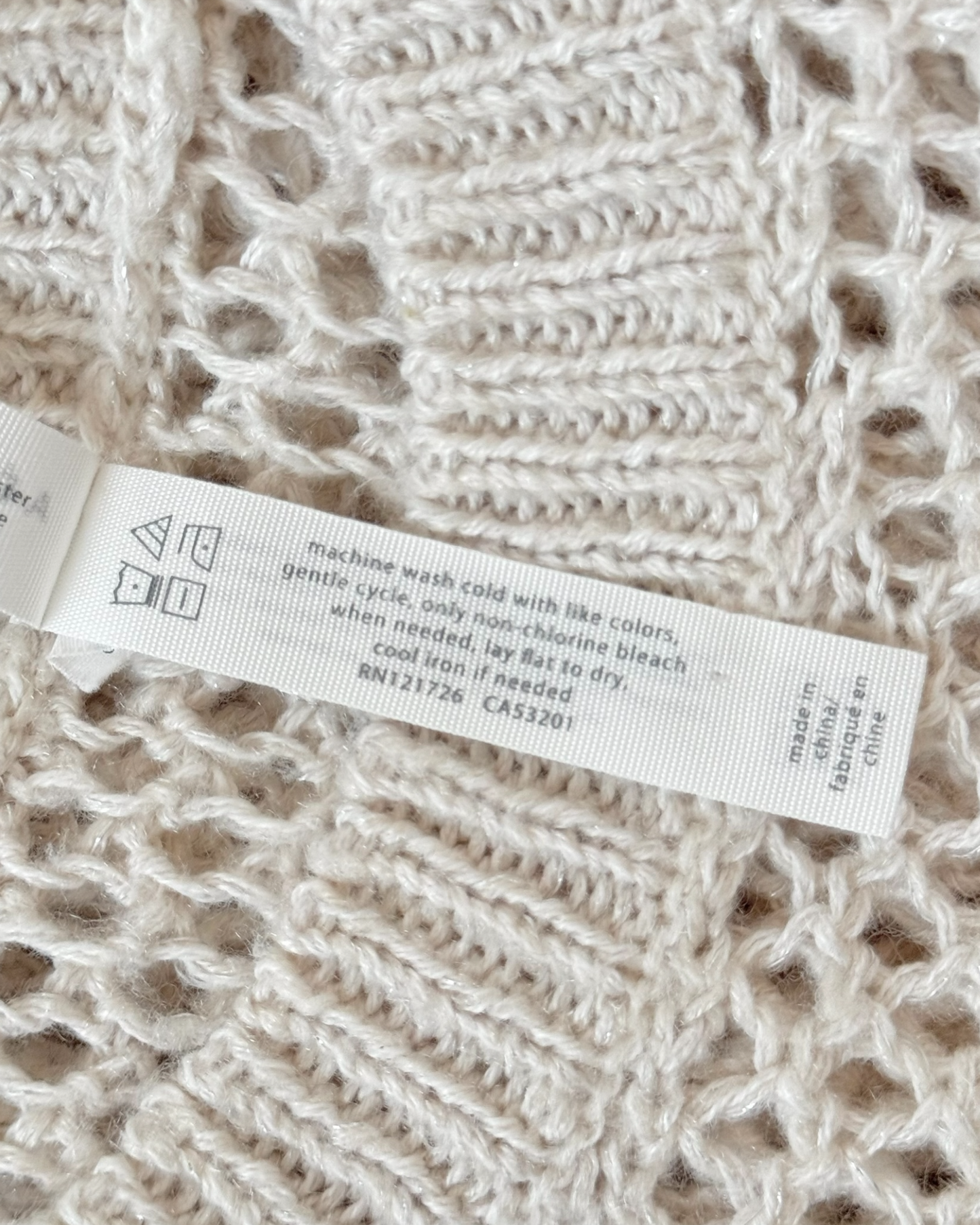 Oversized Open-Knit Sweater (M/L)