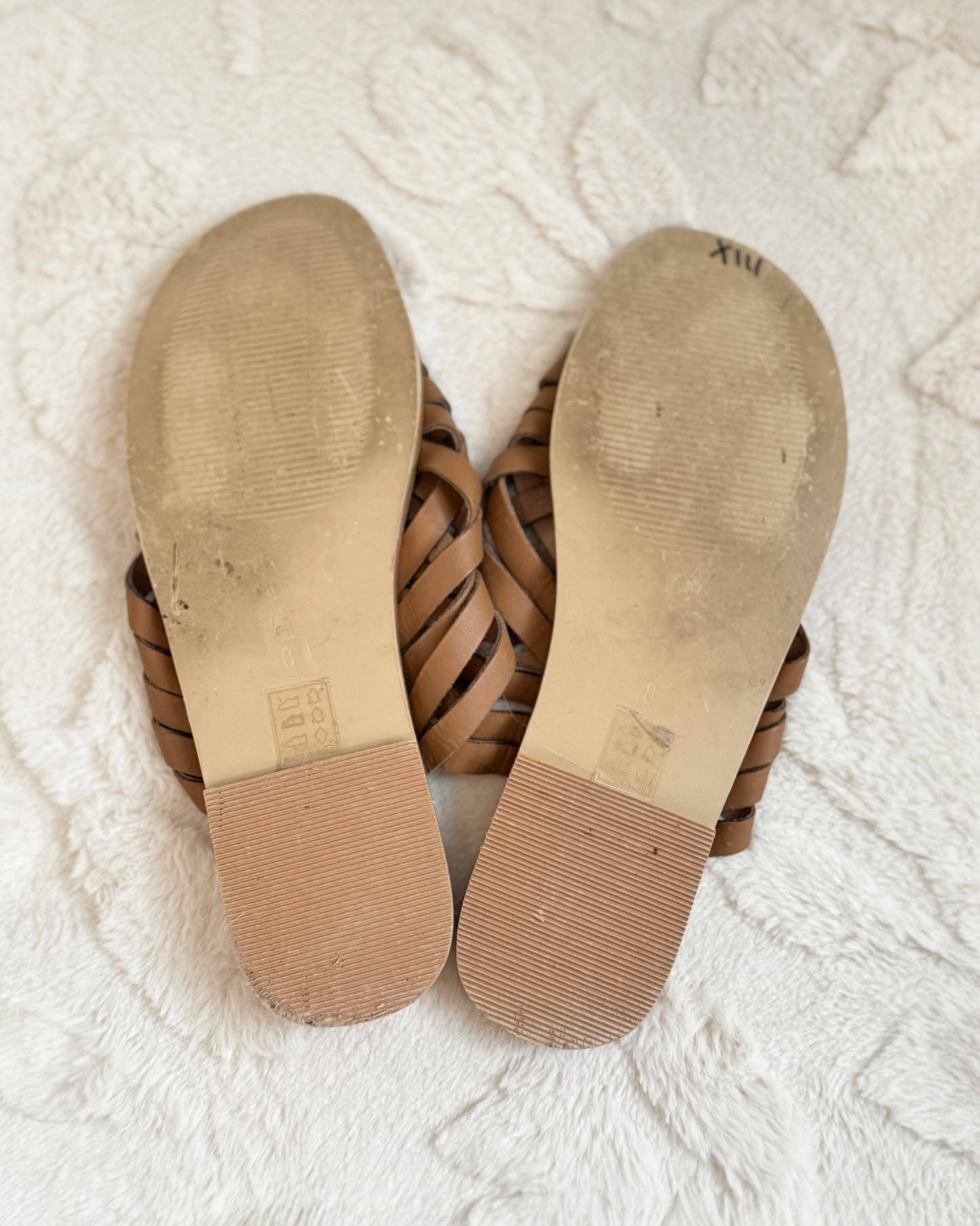 Urban Outfitters Woven Criss Cross Flat Sandals (8)