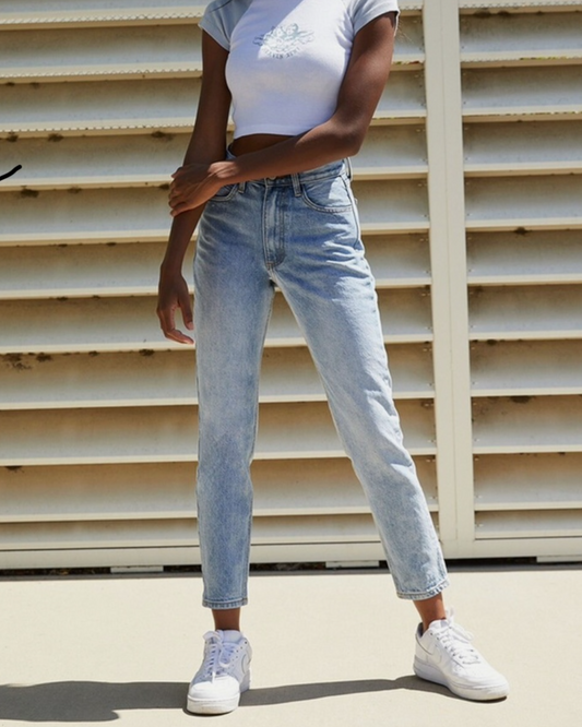 Vintage Inspired High-Rise Denim Jeans (XS/S)