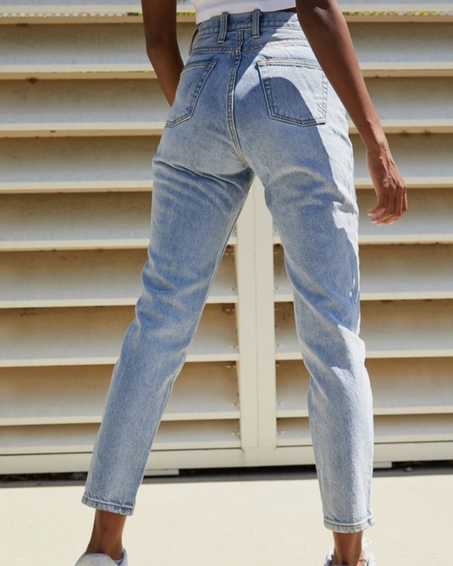 Vintage Inspired High-Rise Denim Jeans (XS/S)