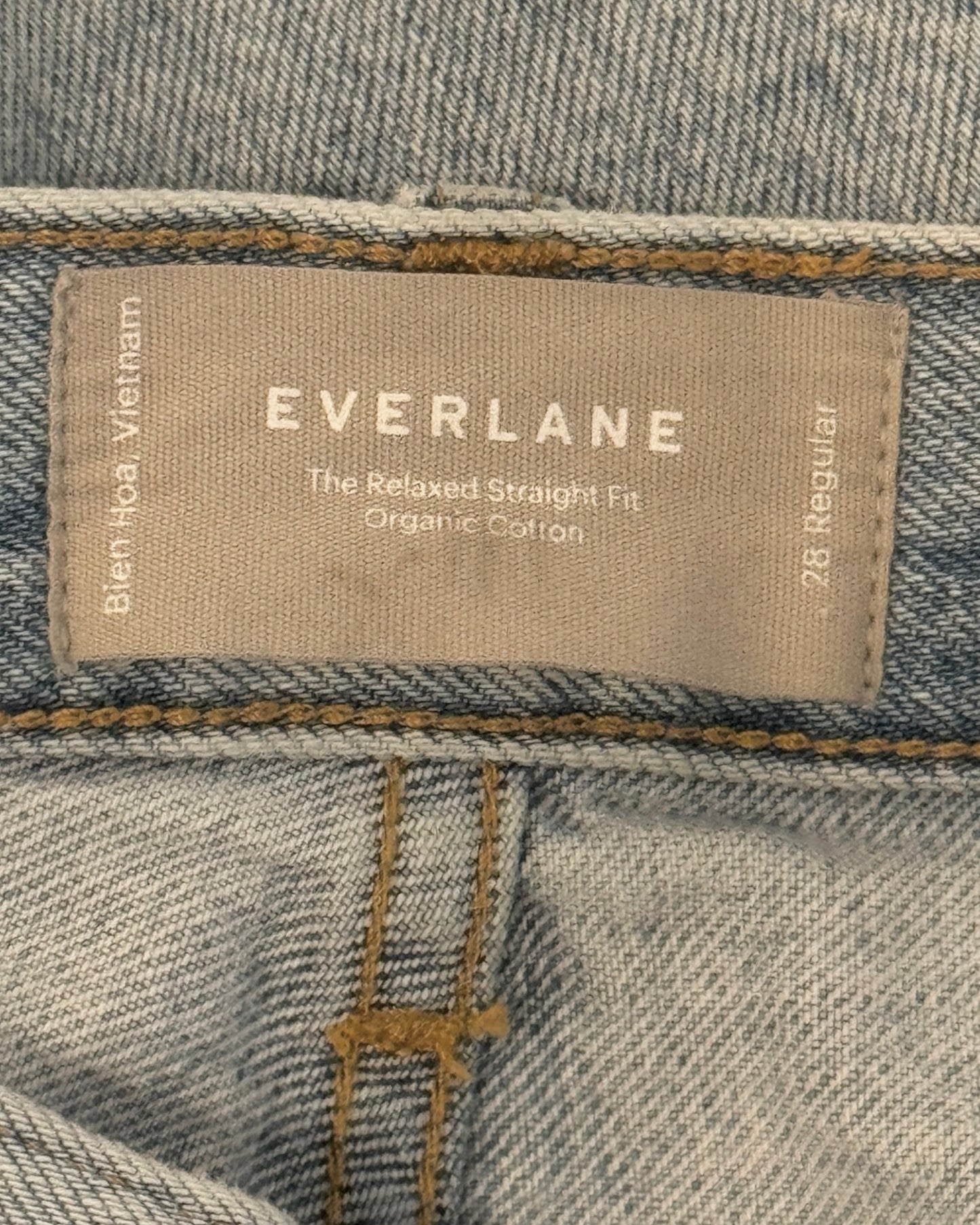 Everlane Organic Cotton High-Rise Straight Jeans (28)