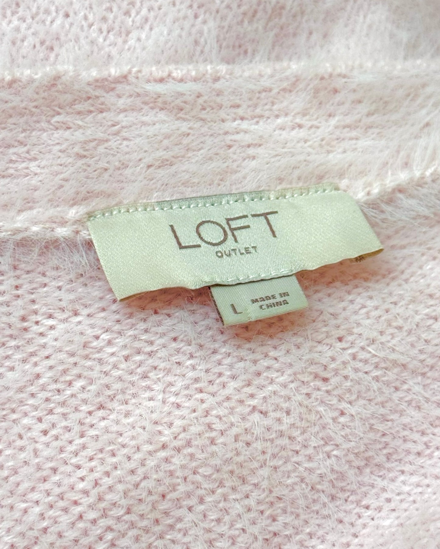Fuzzy Cardigan Sweater (L)