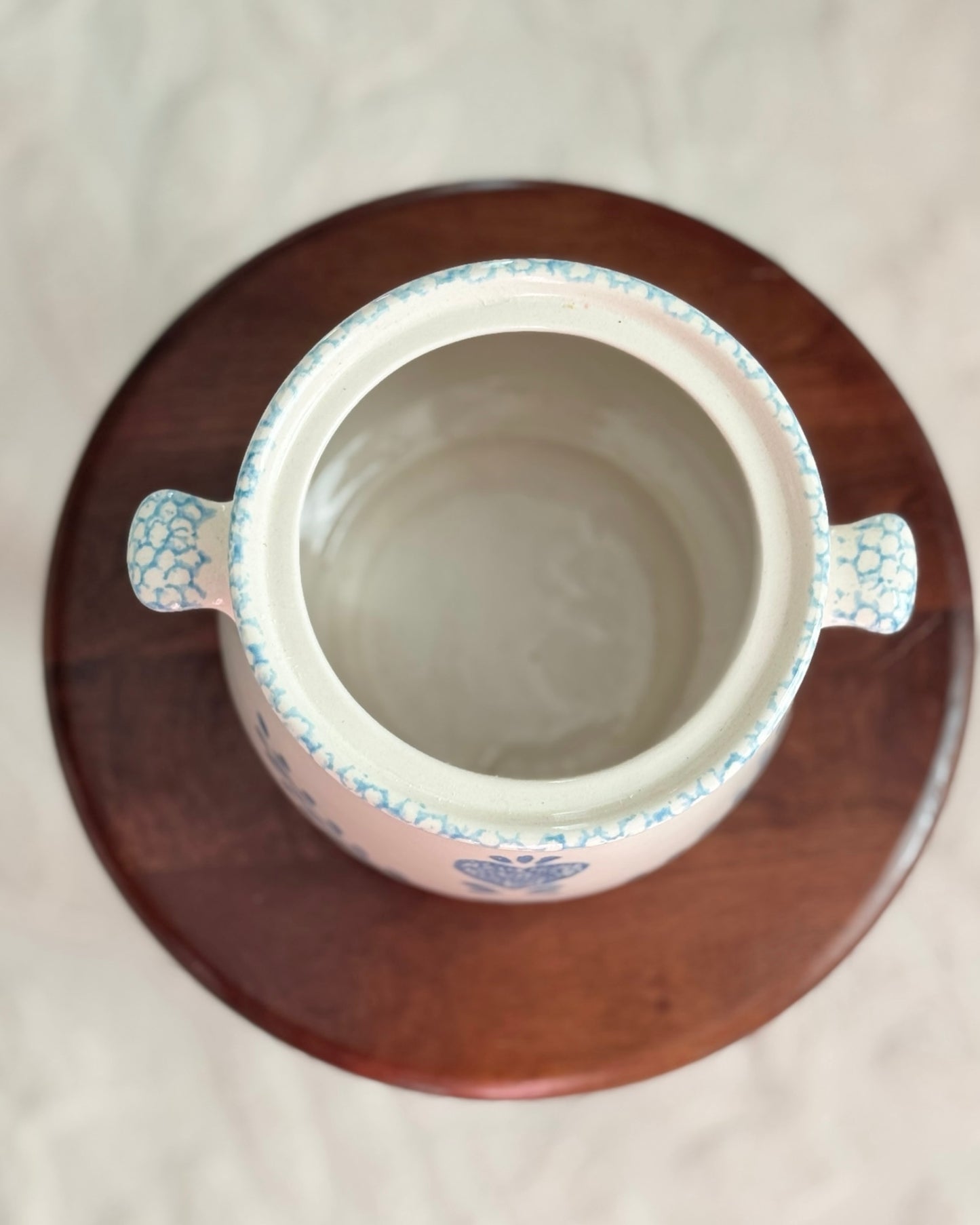 Vintage Stoneware Soup Tureen Bowl (5.25 x 7”)