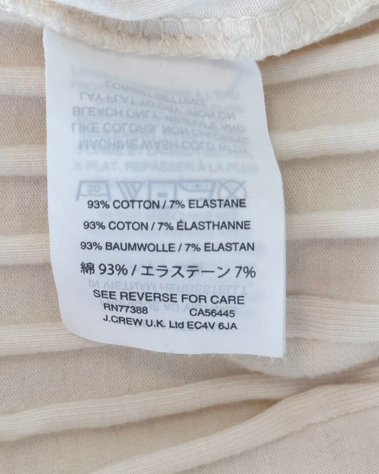 Madewell Long-Sleeve Ribbed Lettuce Hem Turtleneck (S)