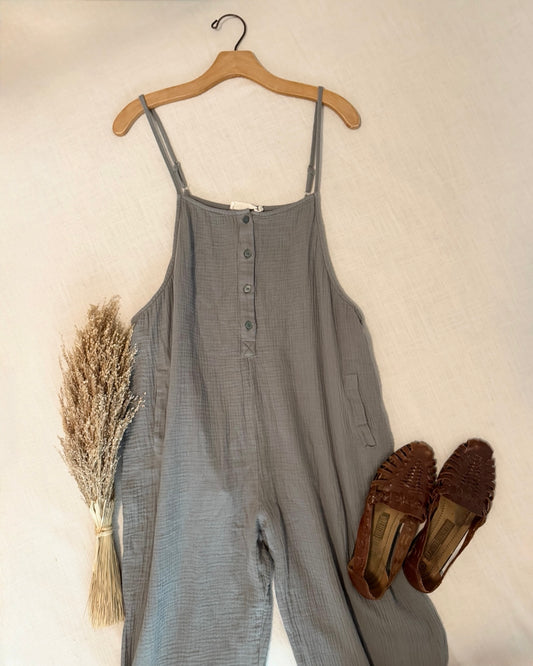 Gauze Relaxed Fit Jumpsuit (M)