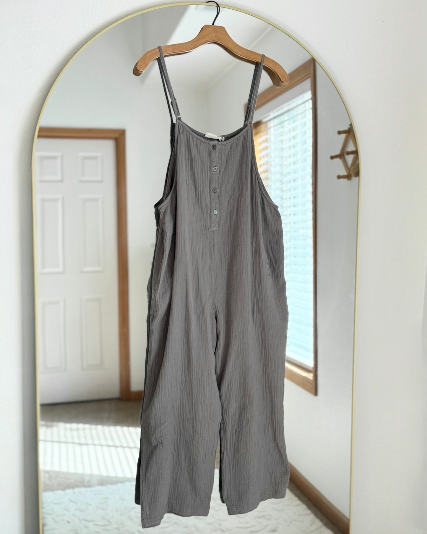 Gauze Relaxed Fit Jumpsuit (M)