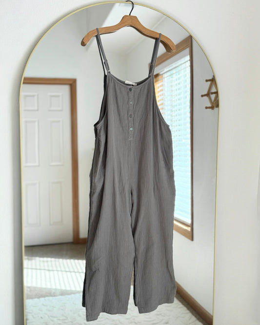 Gauze Relaxed Fit Jumpsuit (M)