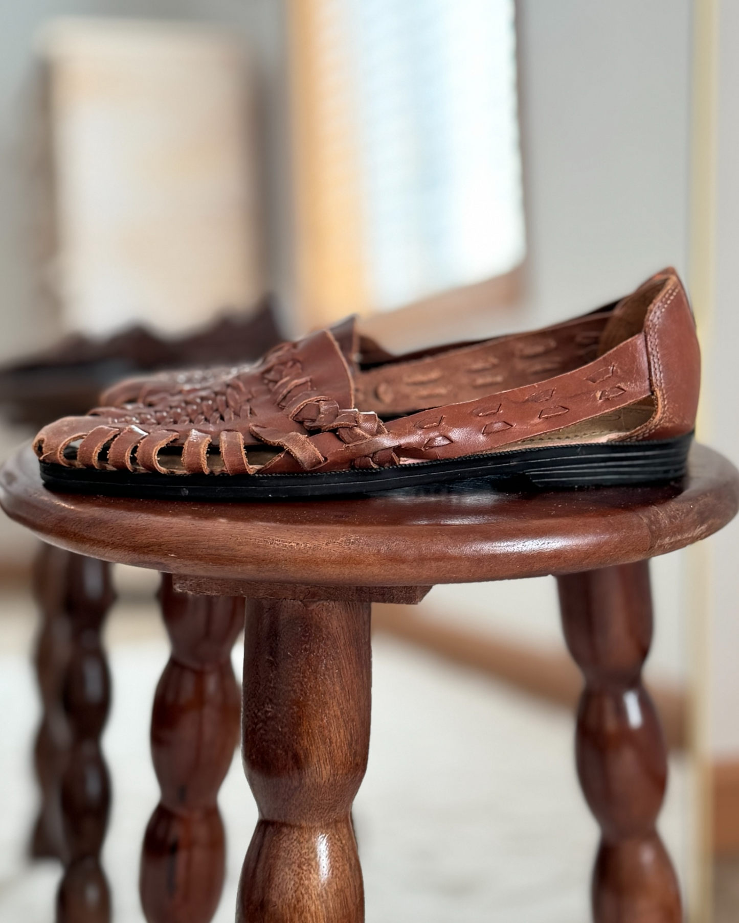 Leather Huarache Flats (7)