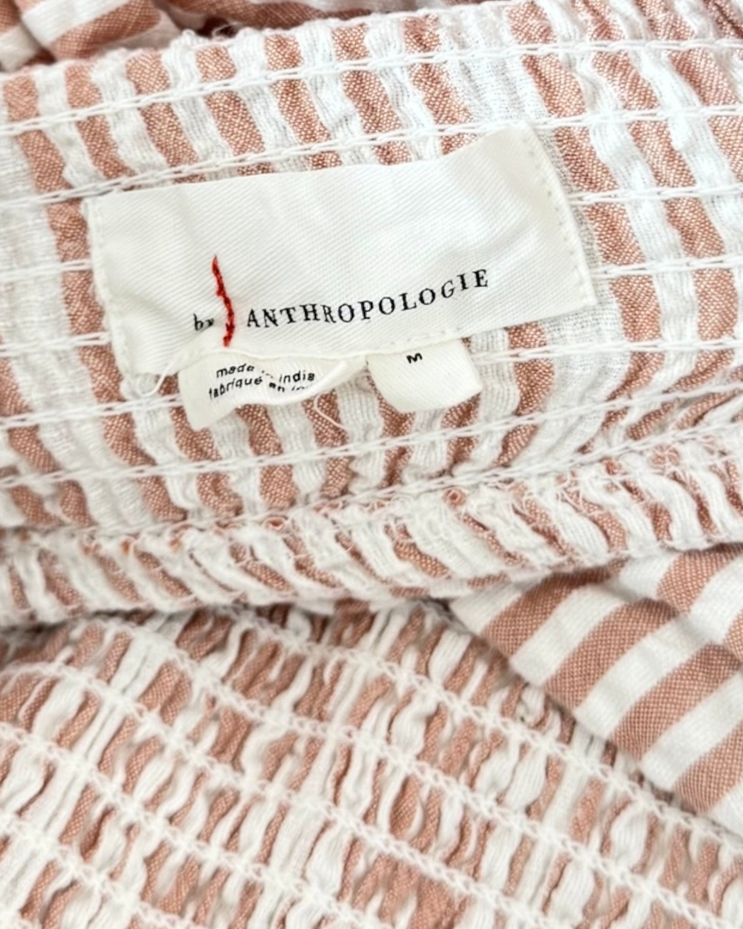 Anthropologie Ruffled Smocked Blouse (M)