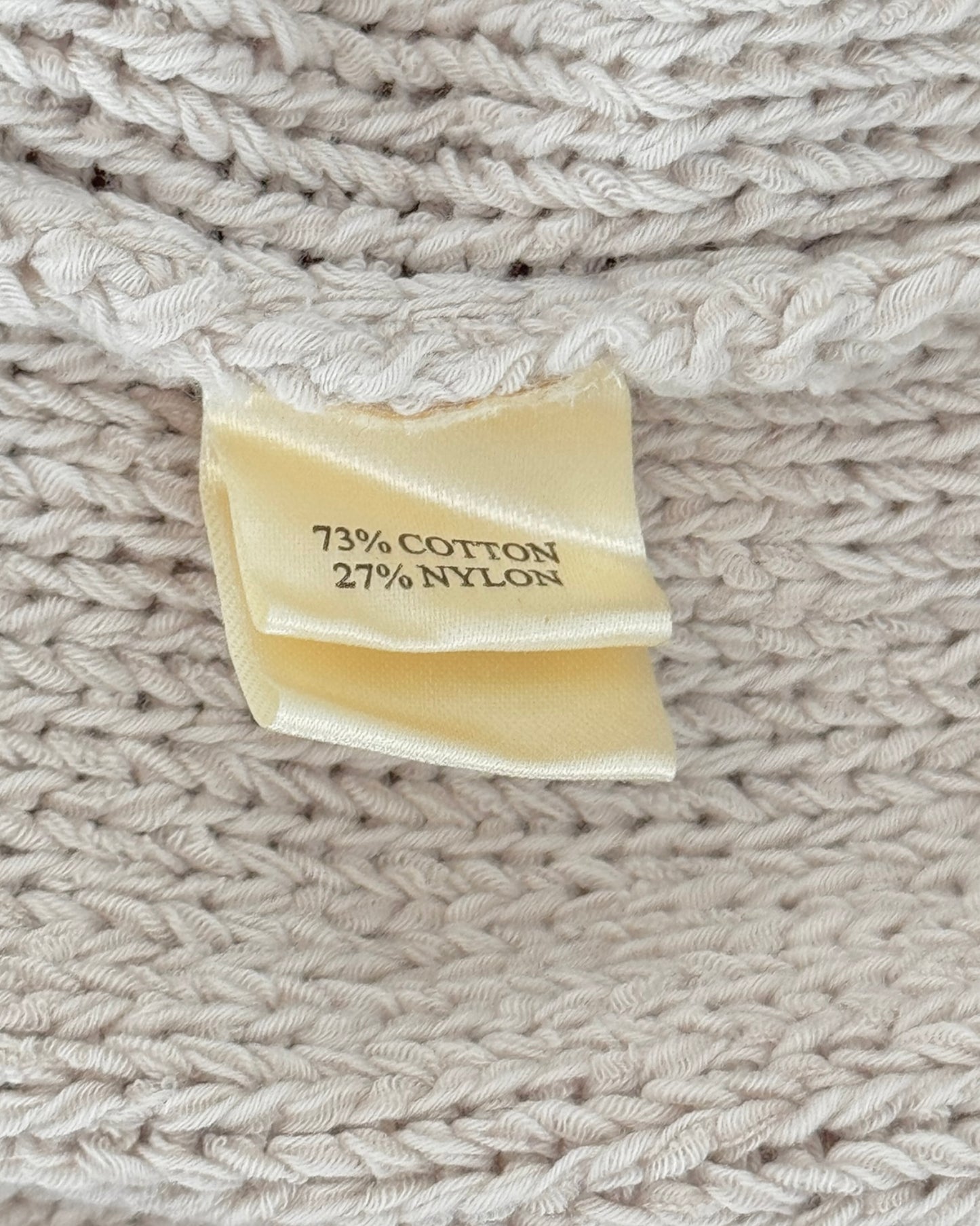 Natural Sleeveless Sweater (S-L)