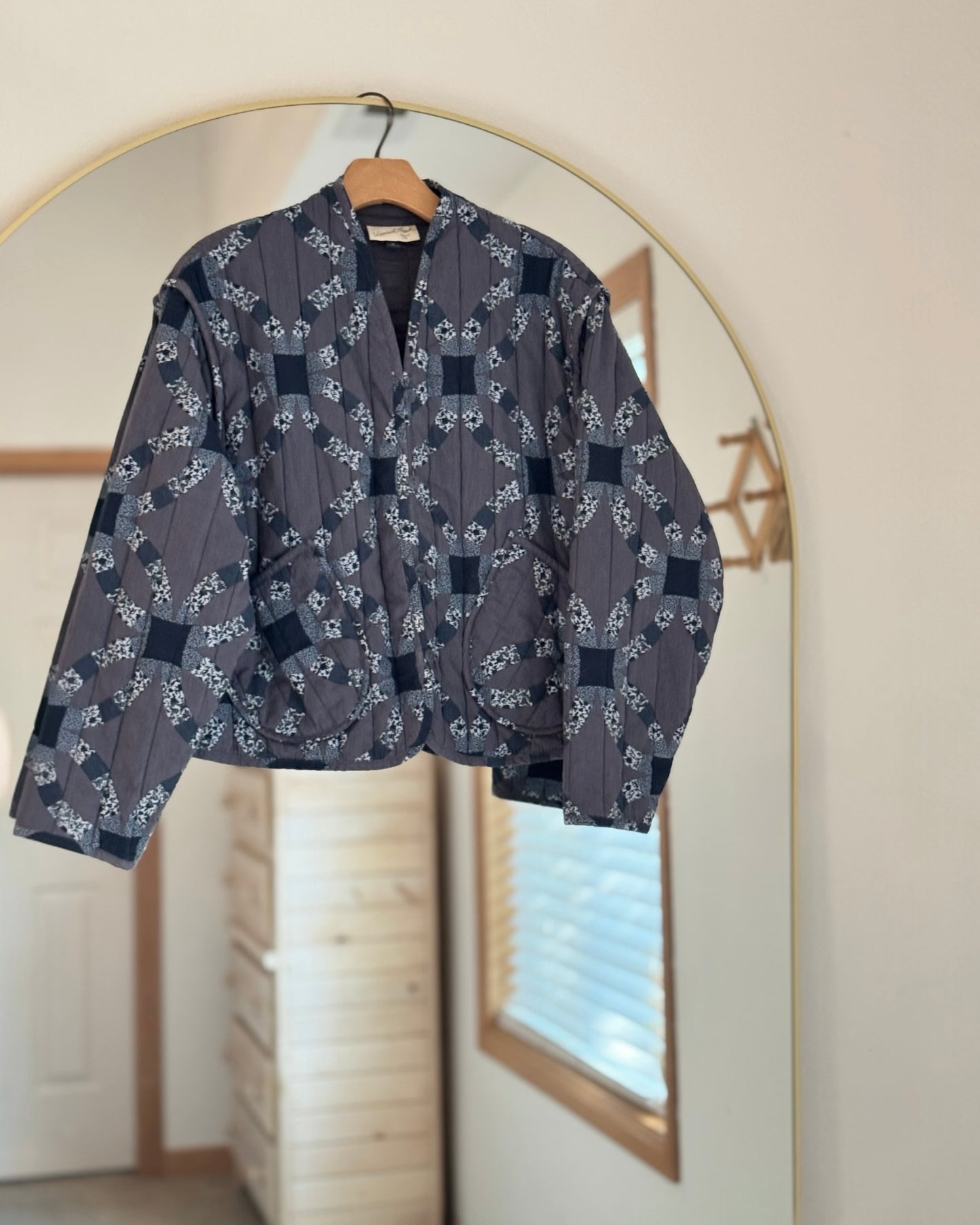 Patchwork Quilted Coat (M)
