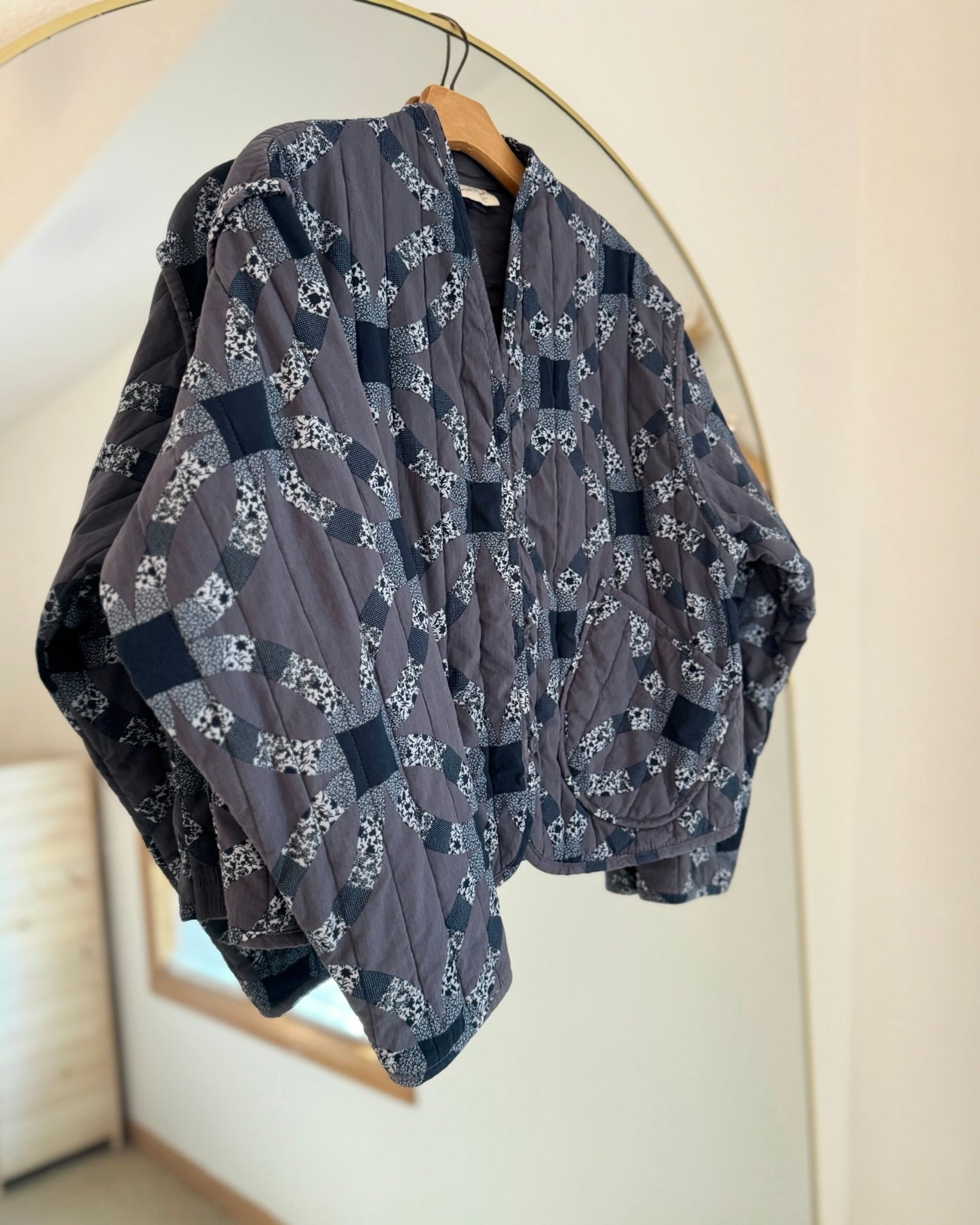 Patchwork Quilted Coat (M)