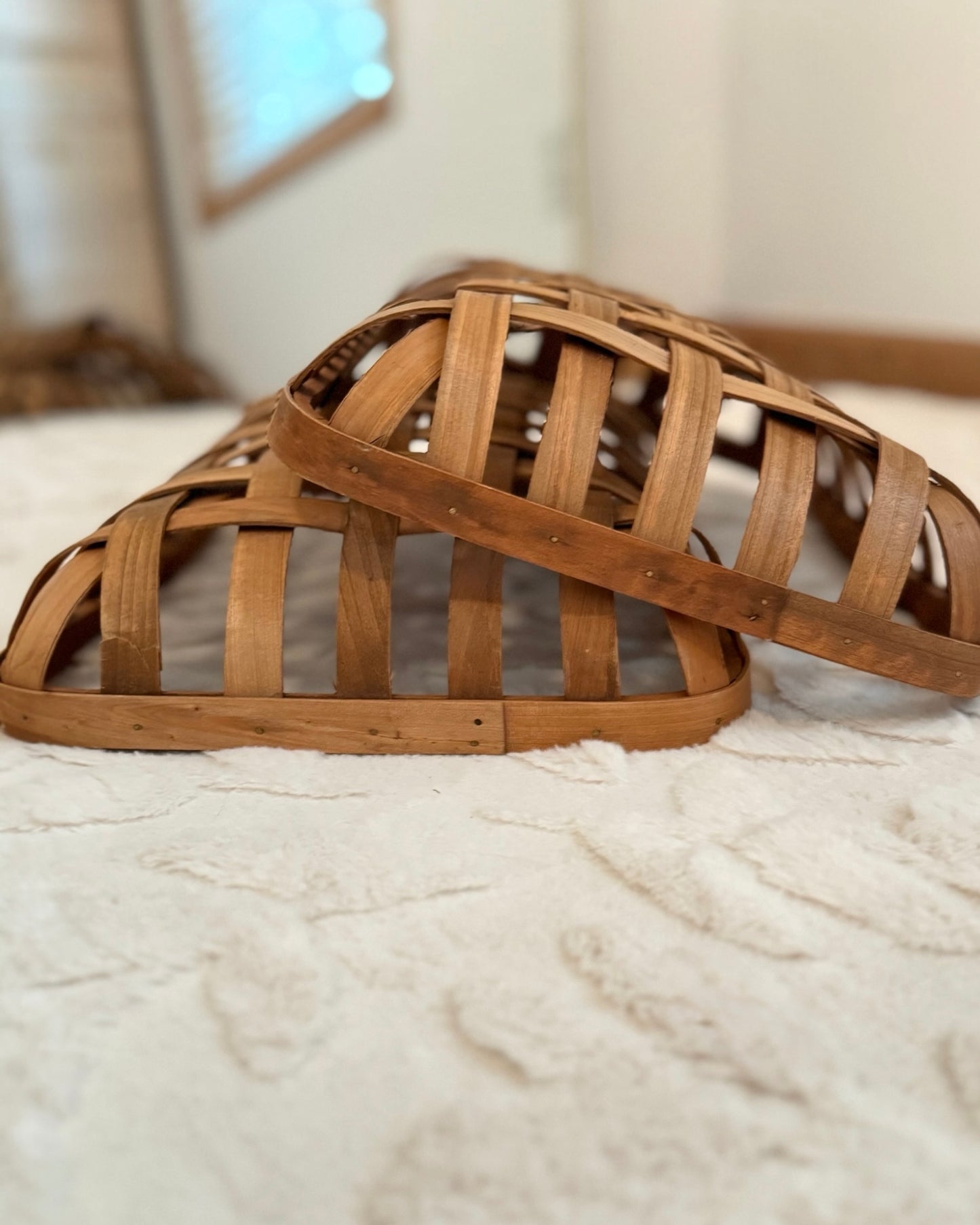 Handwoven Tobacco Baskets, Set of 2
