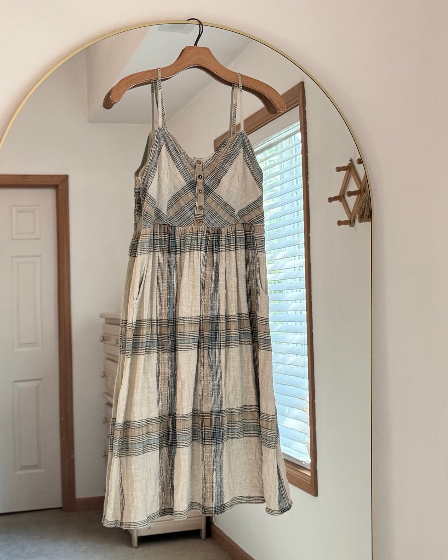 Lovestitch Textured Cotton Midi Dress (S)