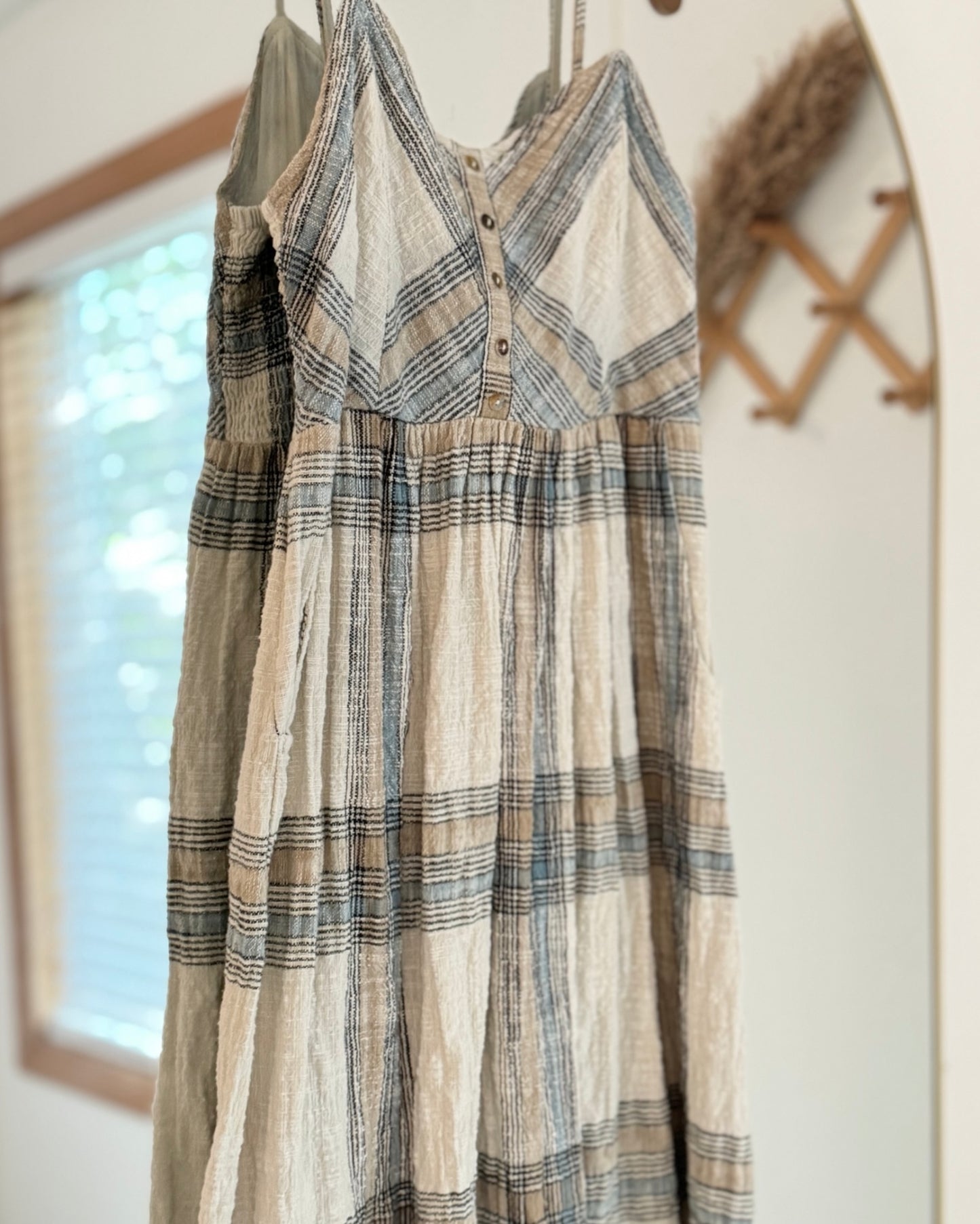 Lovestitch Textured Cotton Midi Dress (S)