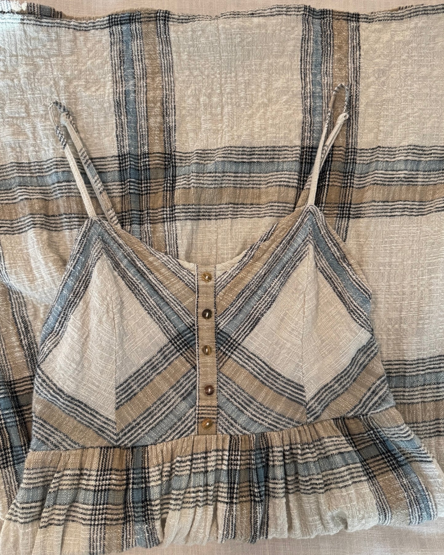 Lovestitch Textured Cotton Midi Dress (S)