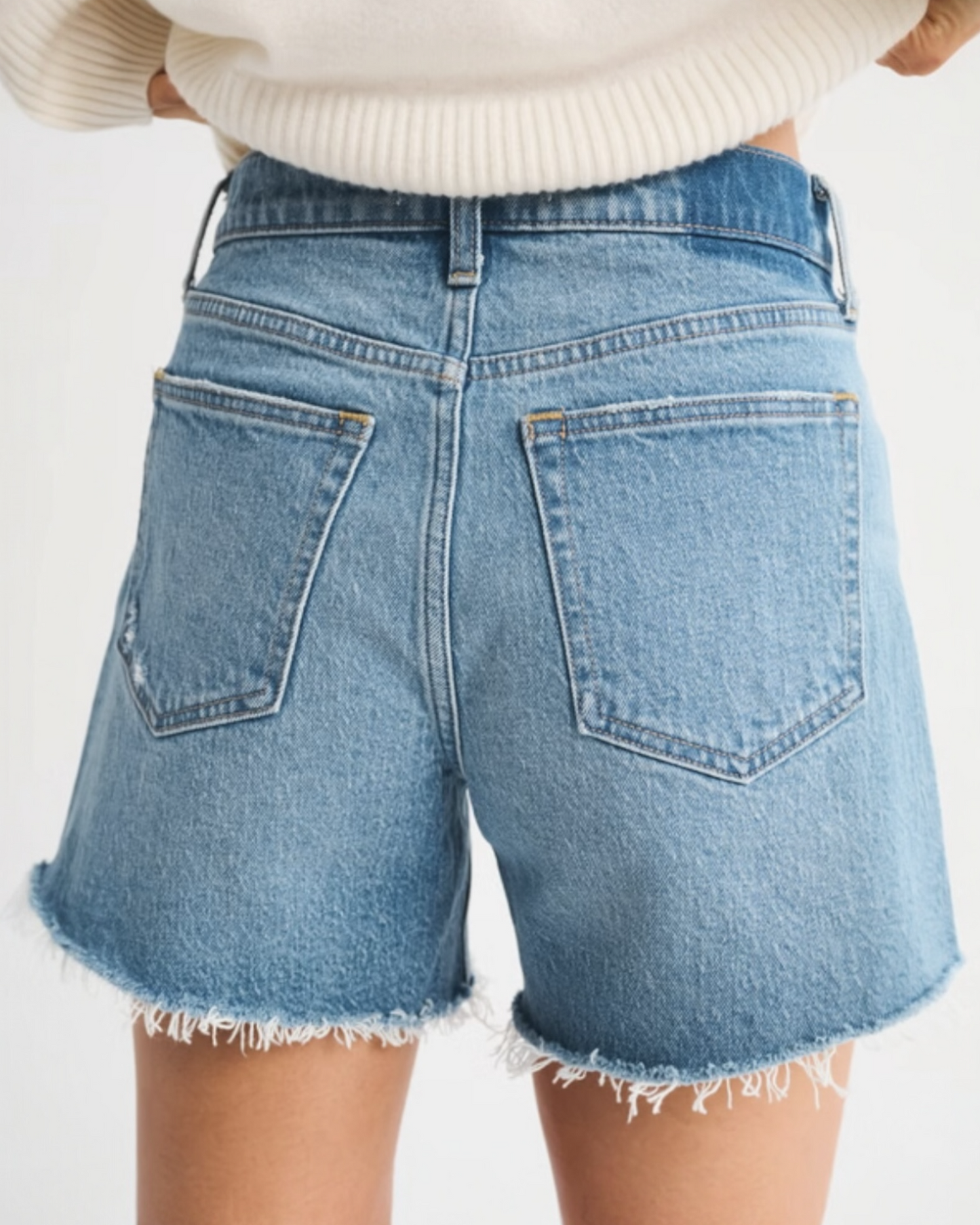 Abercrombie & Fitch Dad High Rise Jean Shorts (24)