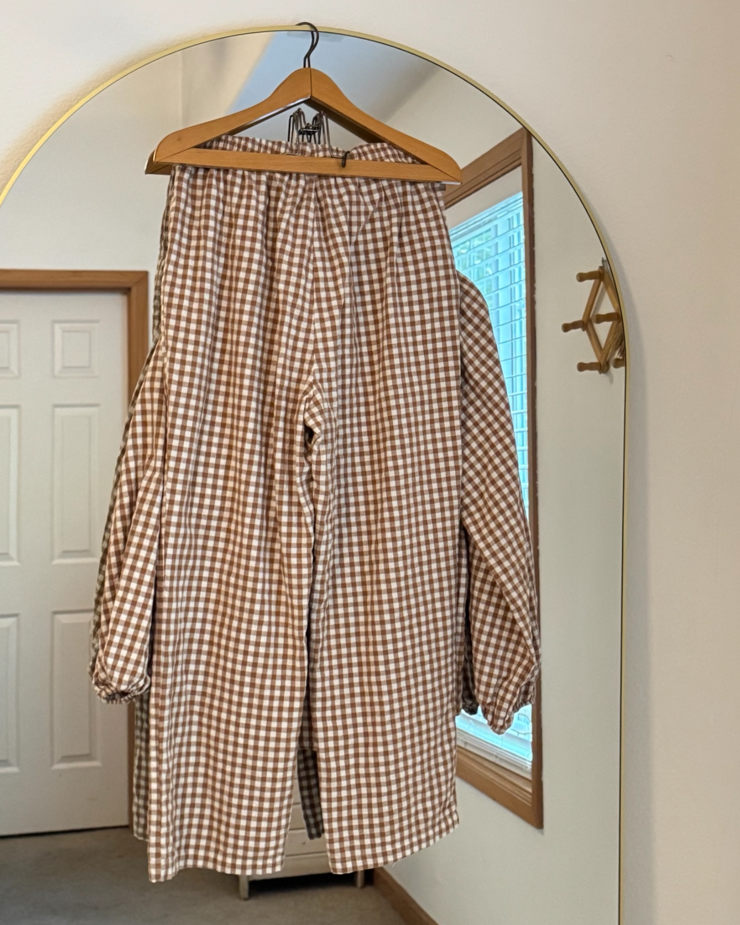 Gingham Cotton Pajama/Lounge Set (M)