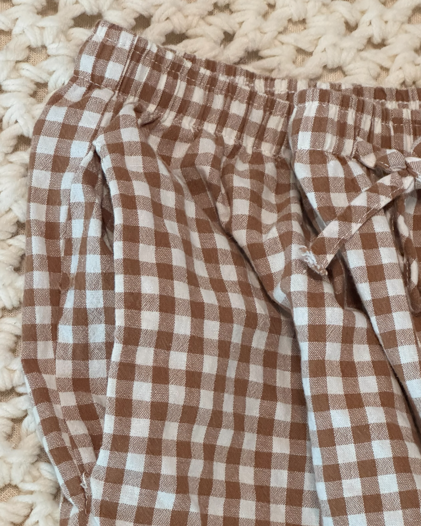 Gingham Cotton Pajama/Lounge Set (M)