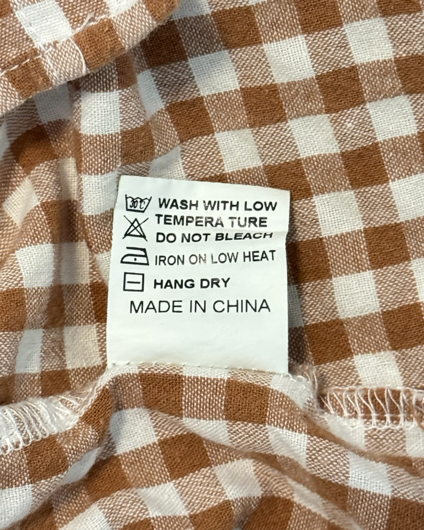 Gingham Cotton Pajama/Lounge Set (M)