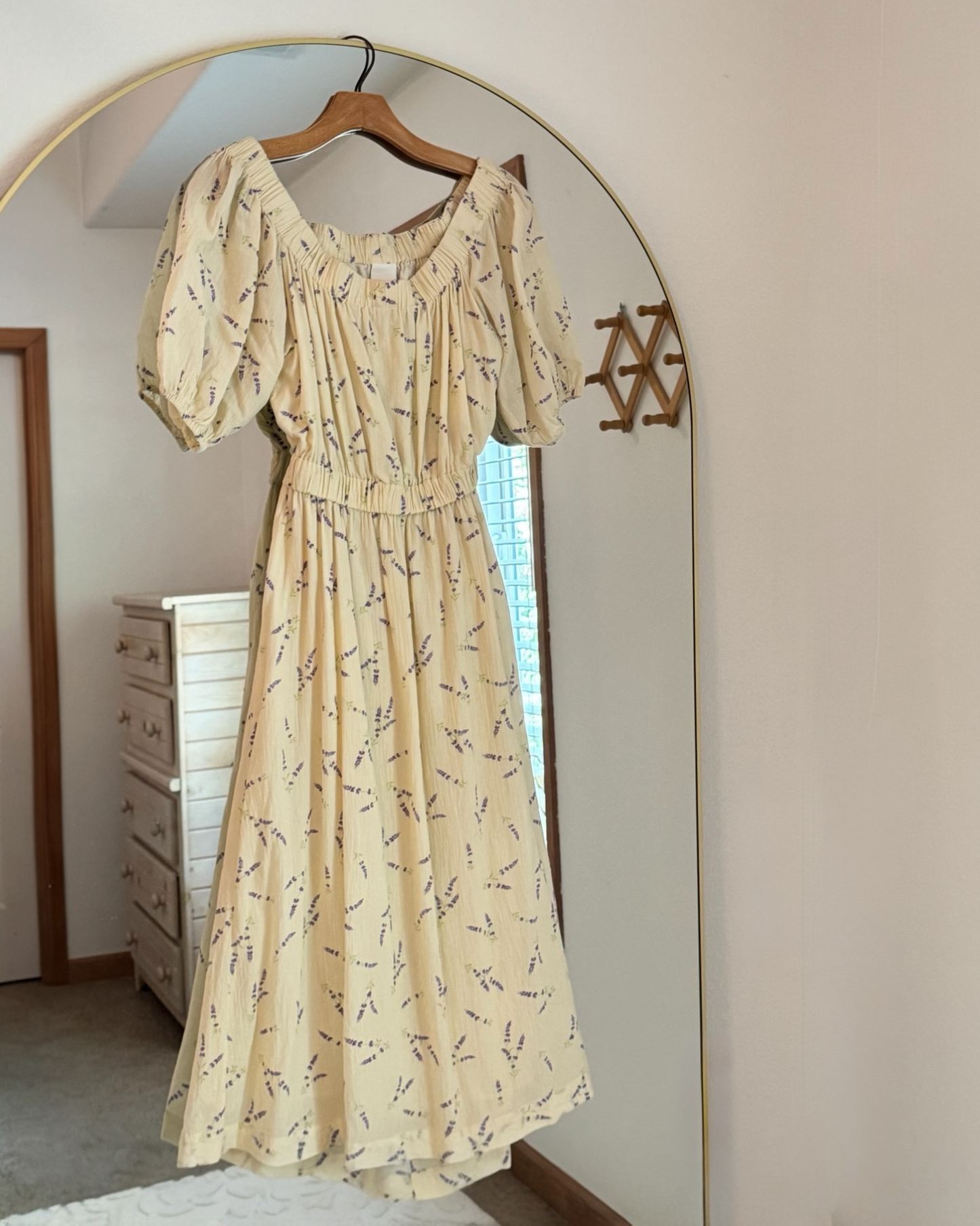 Wildflower Off-The-Shoulder Cotton Midi Dress (S/M)