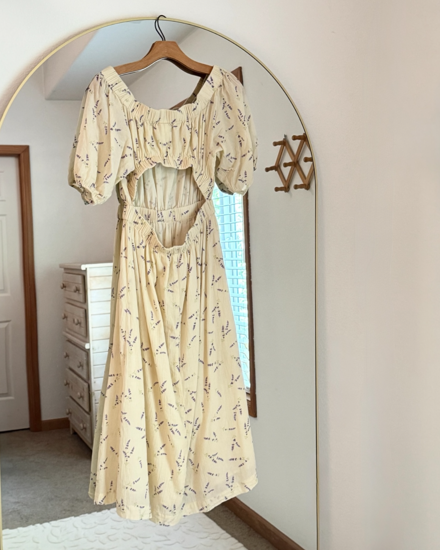 Wildflower Off-The-Shoulder Cotton Midi Dress (S/M)