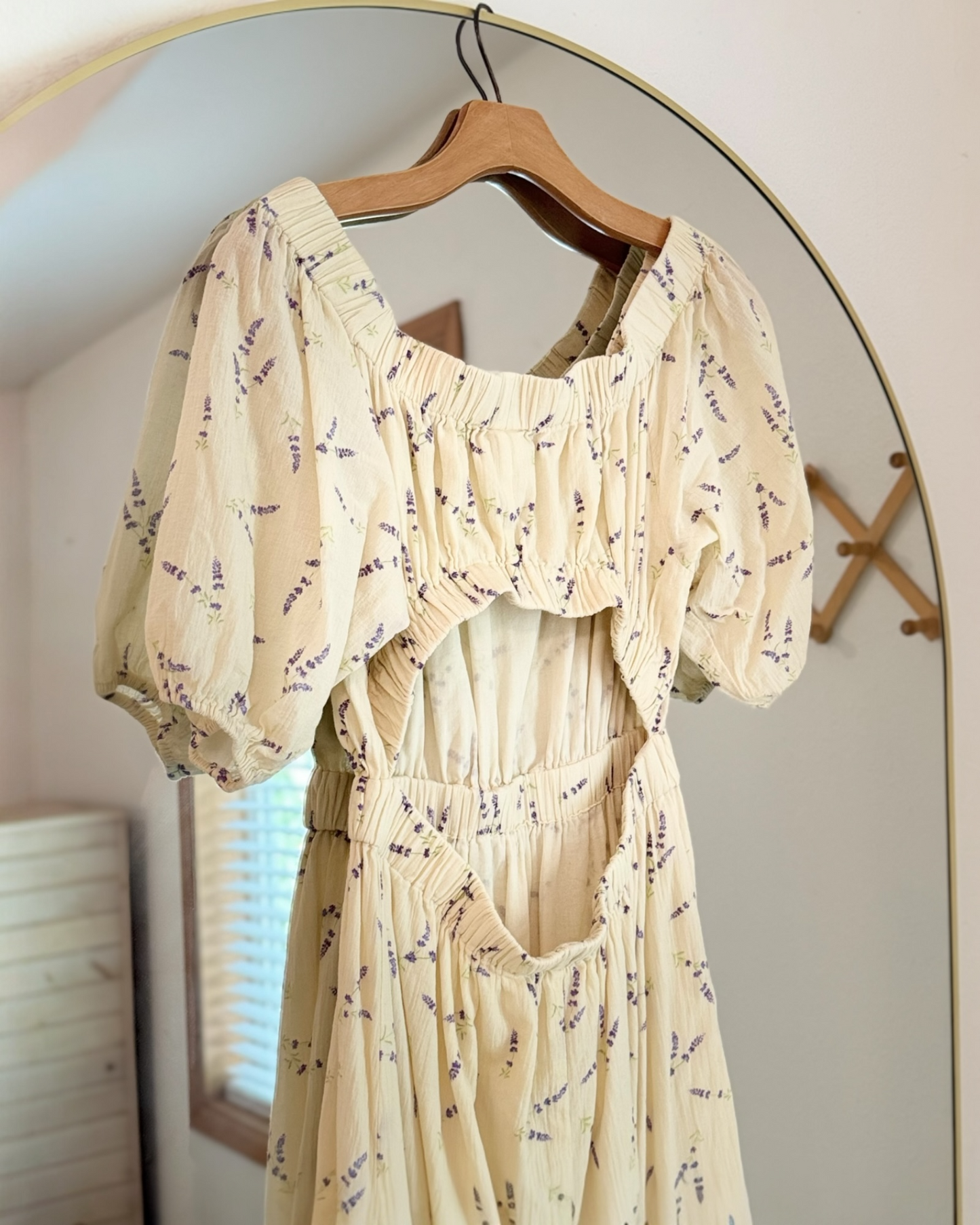 Wildflower Off-The-Shoulder Cotton Midi Dress (S/M)