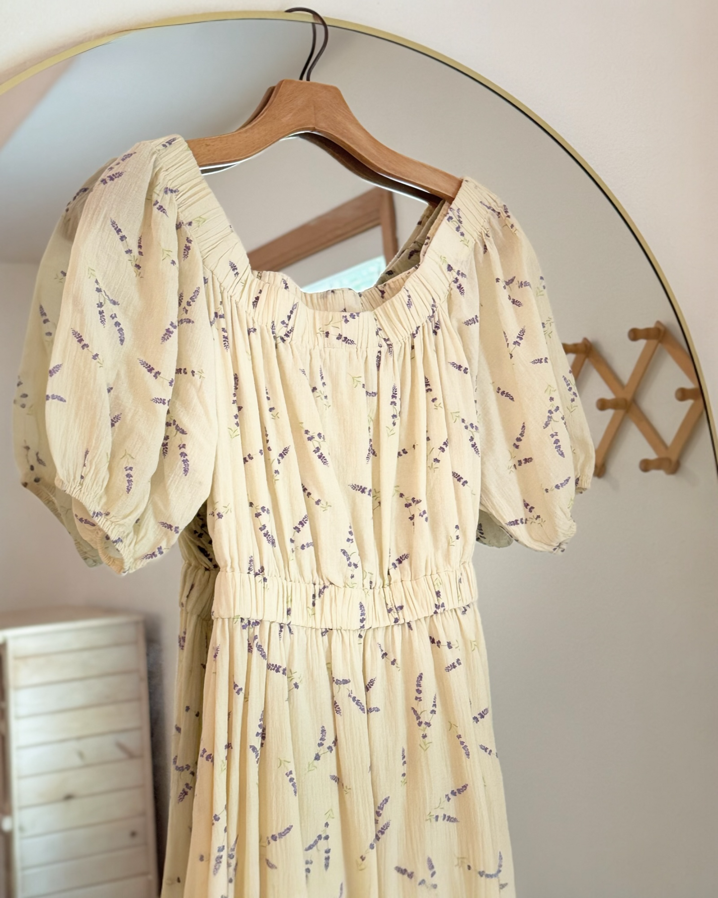 Wildflower Off-The-Shoulder Cotton Midi Dress (S/M)