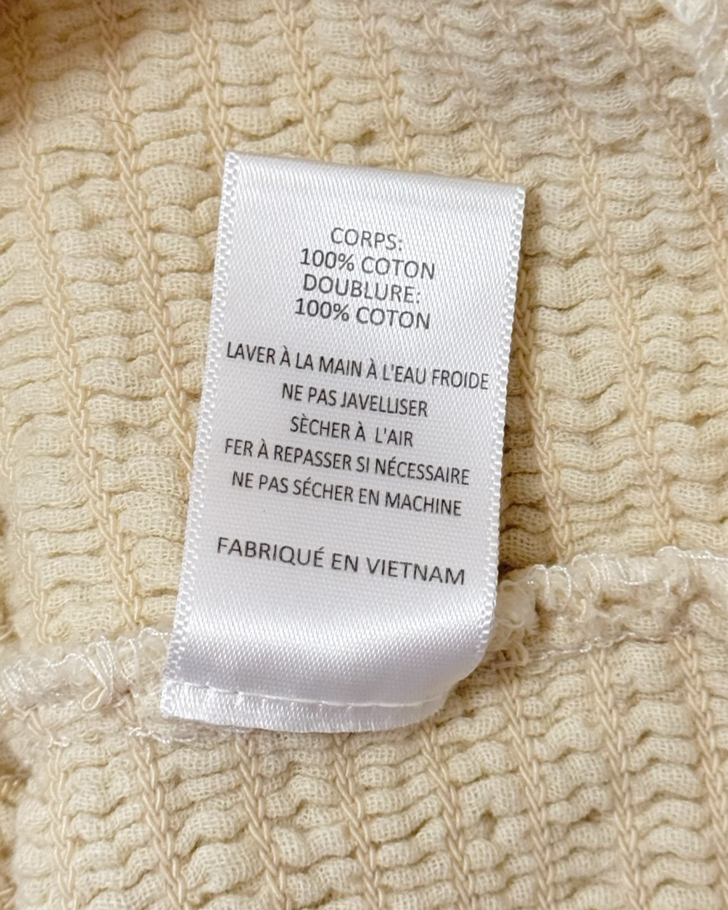 Gauze Cotton Smocked Top (S/M)