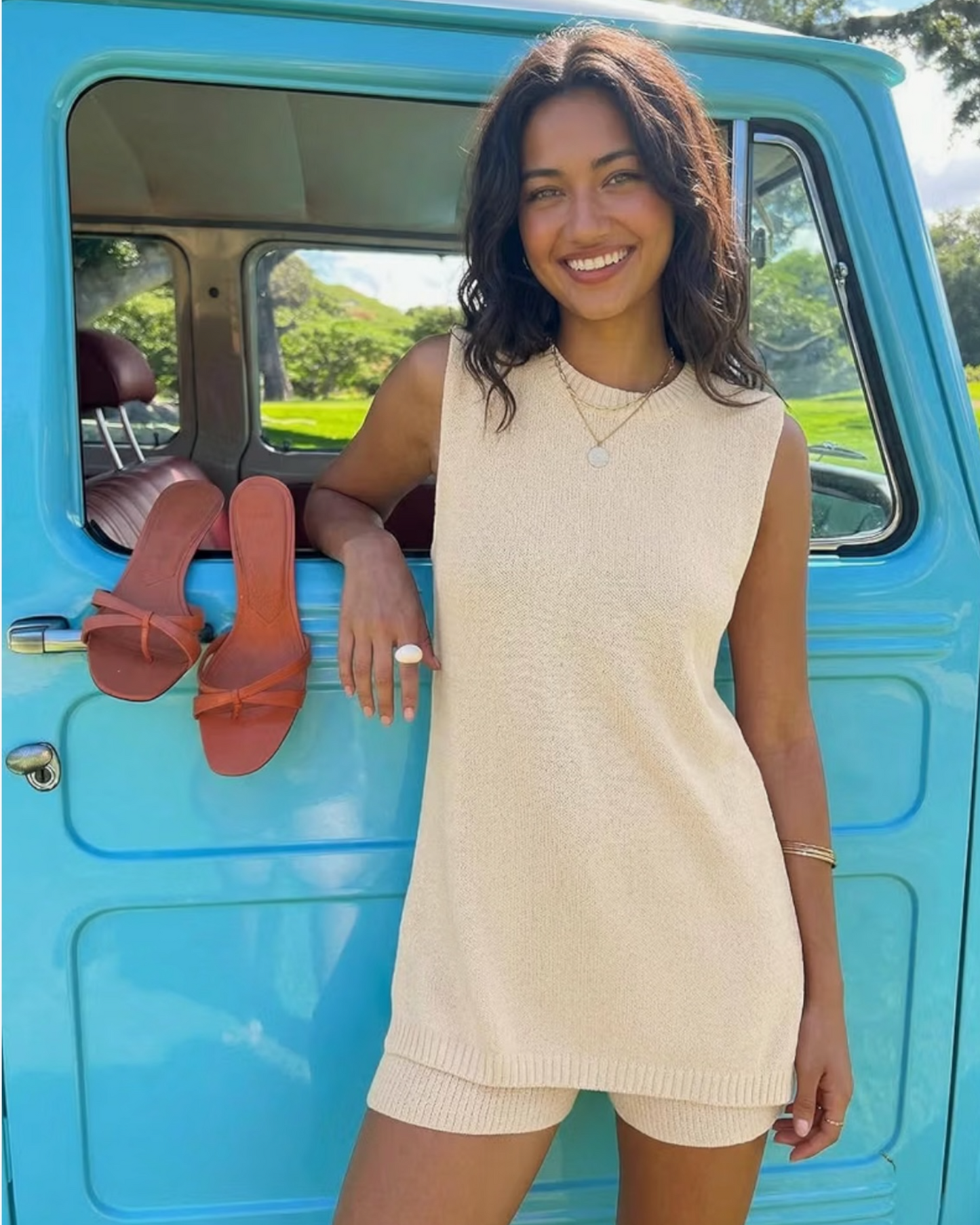 Sleeveless Sweater Lounge Set (M)