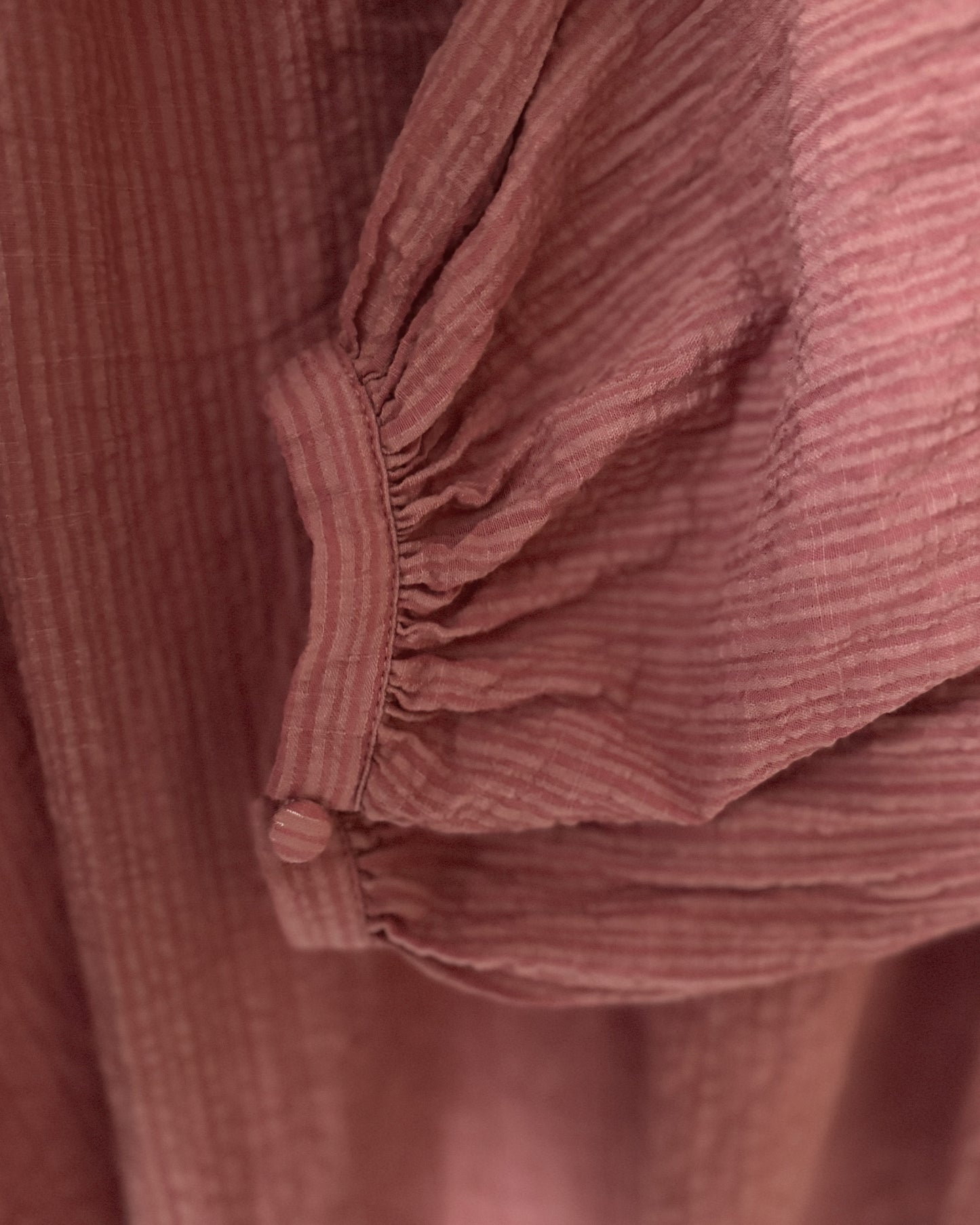 Rushed Cotton V-Neck Top (M)