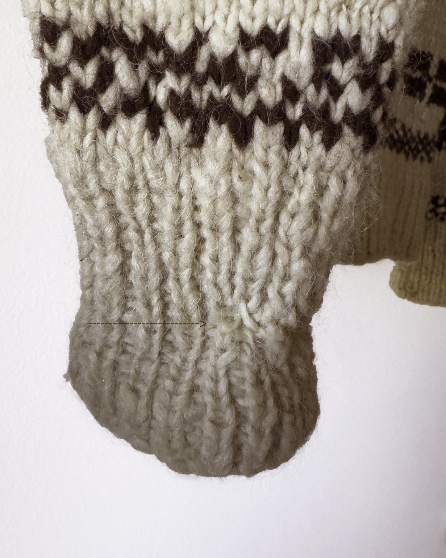Cowichan Vintage Wool Pullover Sweater (XS)