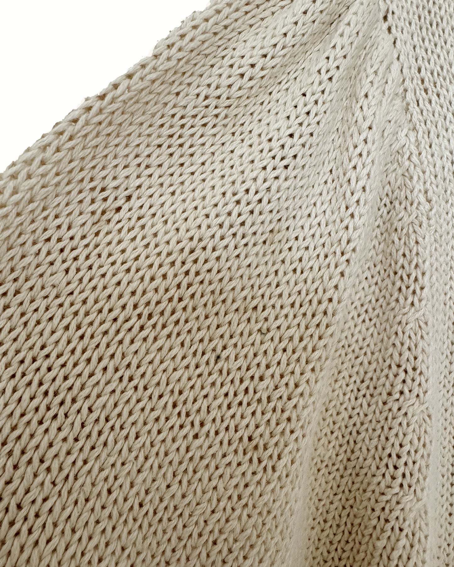 Short Sleeved Natural Fibre Sweater (M)
